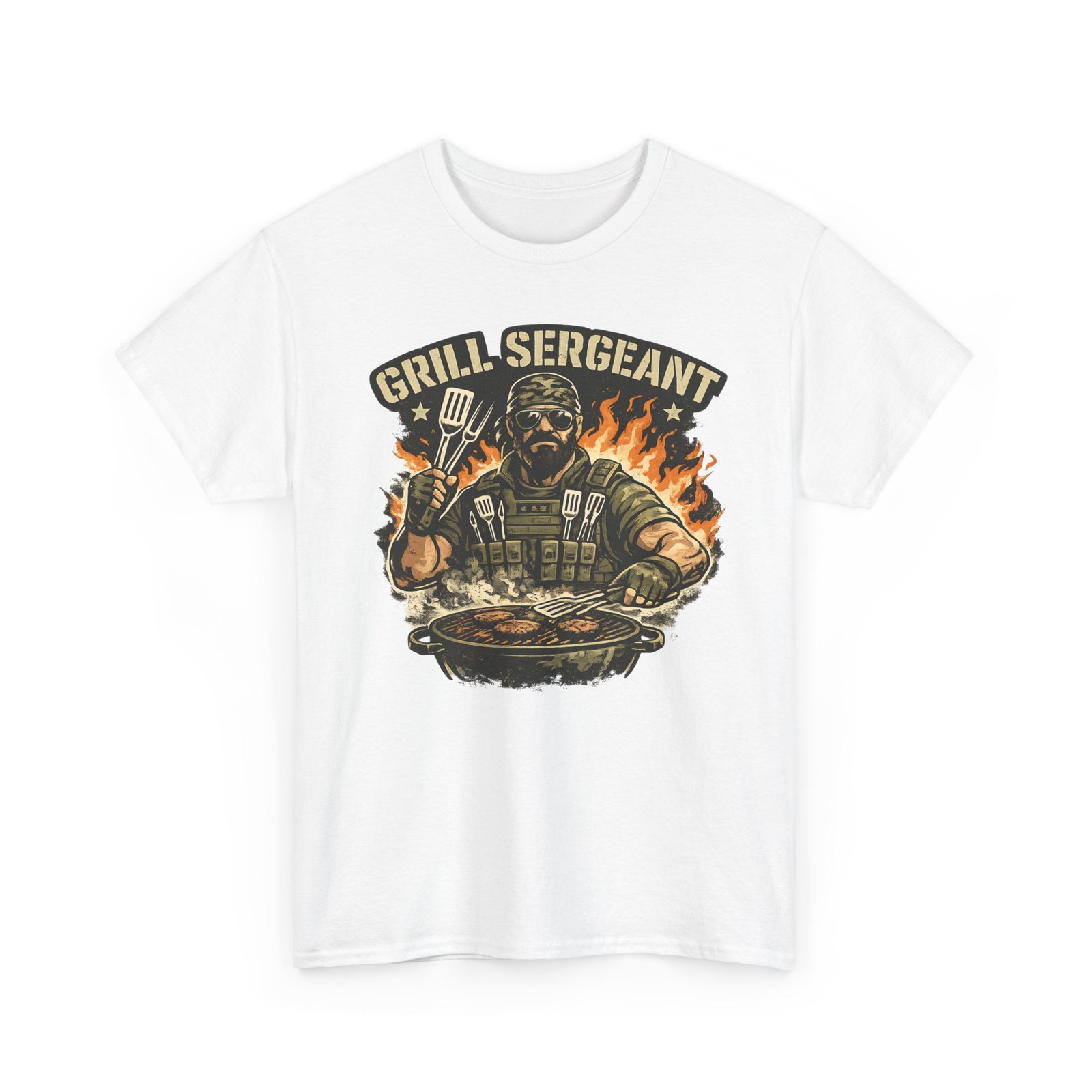 Grill Sergeant Dad T-Shirt — Funny Father’s Day BBQ Tee - Image 8