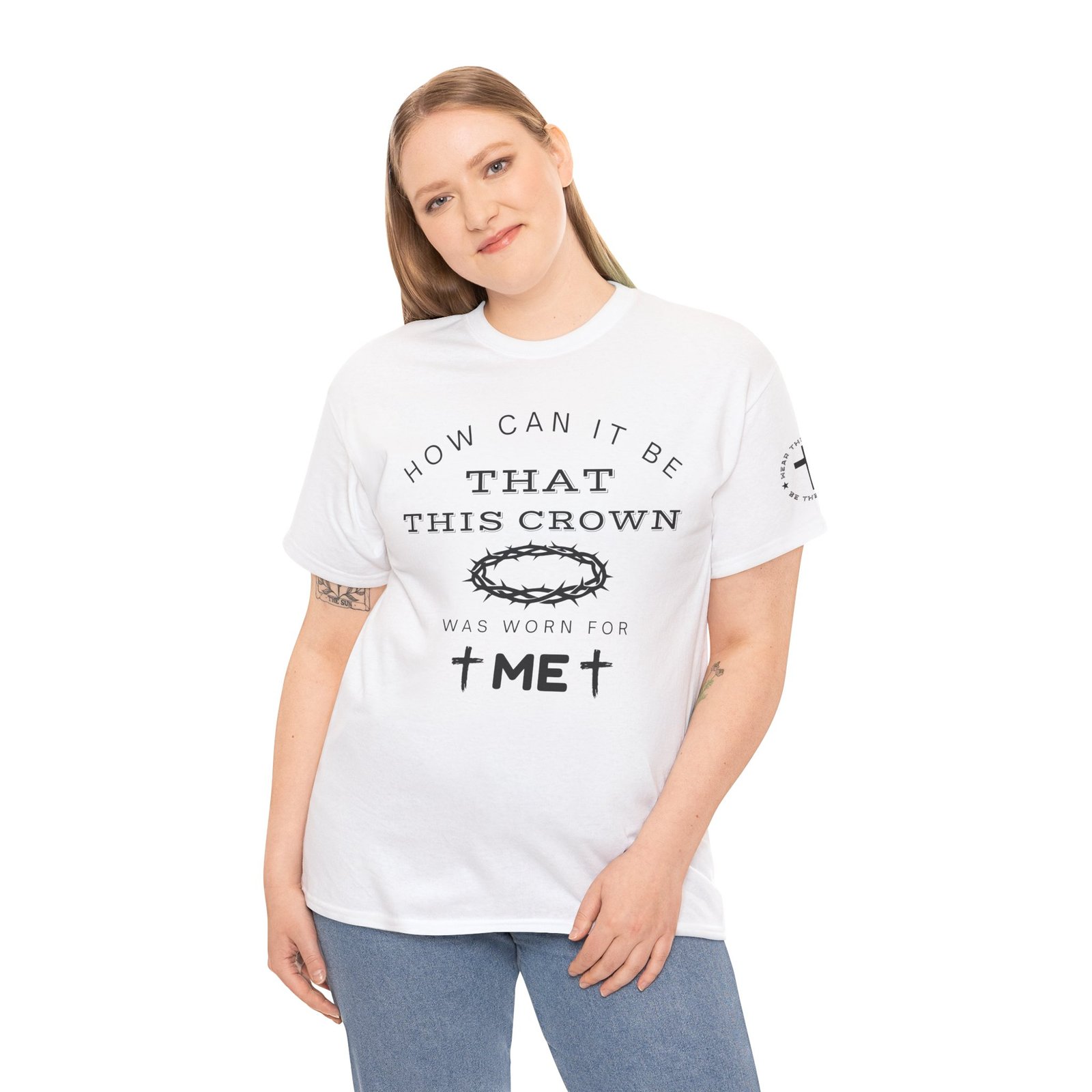 Inspirational Tee — “How can it be that this crown was worn for me” - Image 15