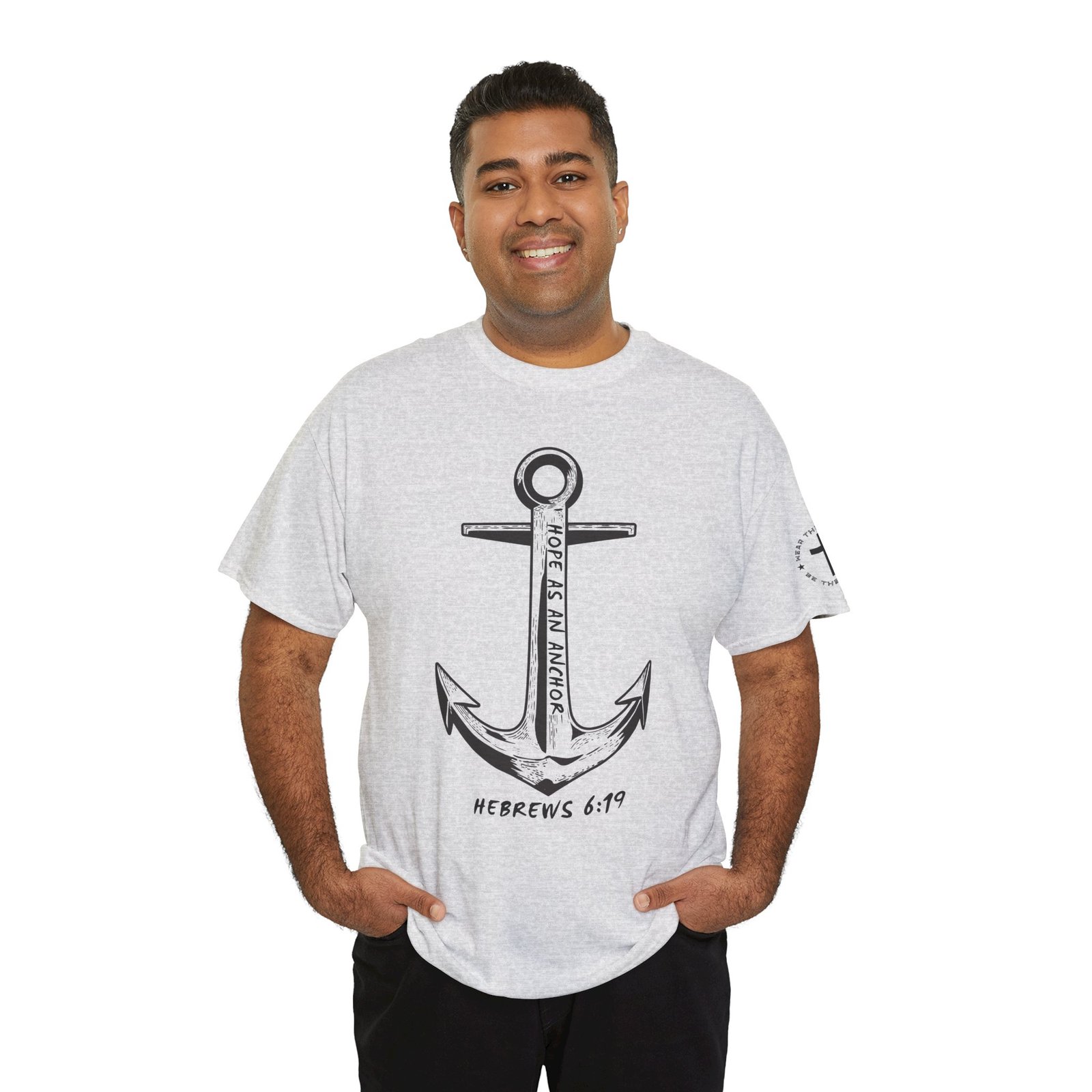 Anchor Faith T-Shirt – Hebrews 6:19 Christian Nautical Tee - Image 28