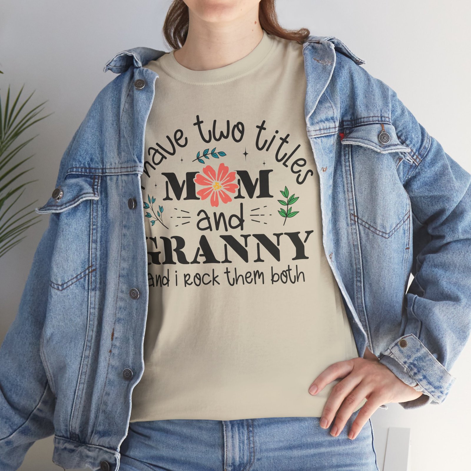 I Have Two Titles: Mom and Granny T-Shirt - Image 22