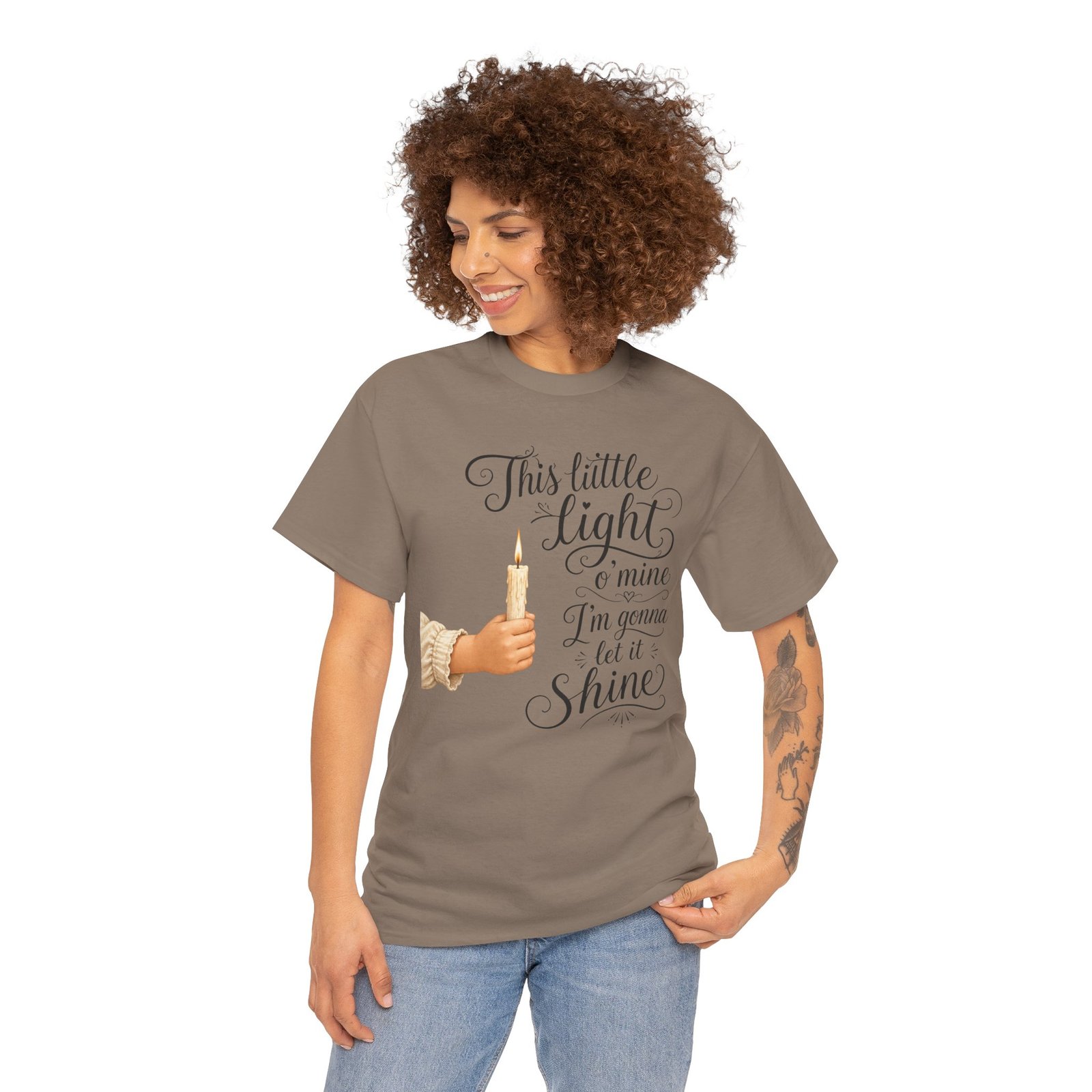 'This Little Light O' Mine' T-Shirt — Inspirational Gospel Tee - Image 4