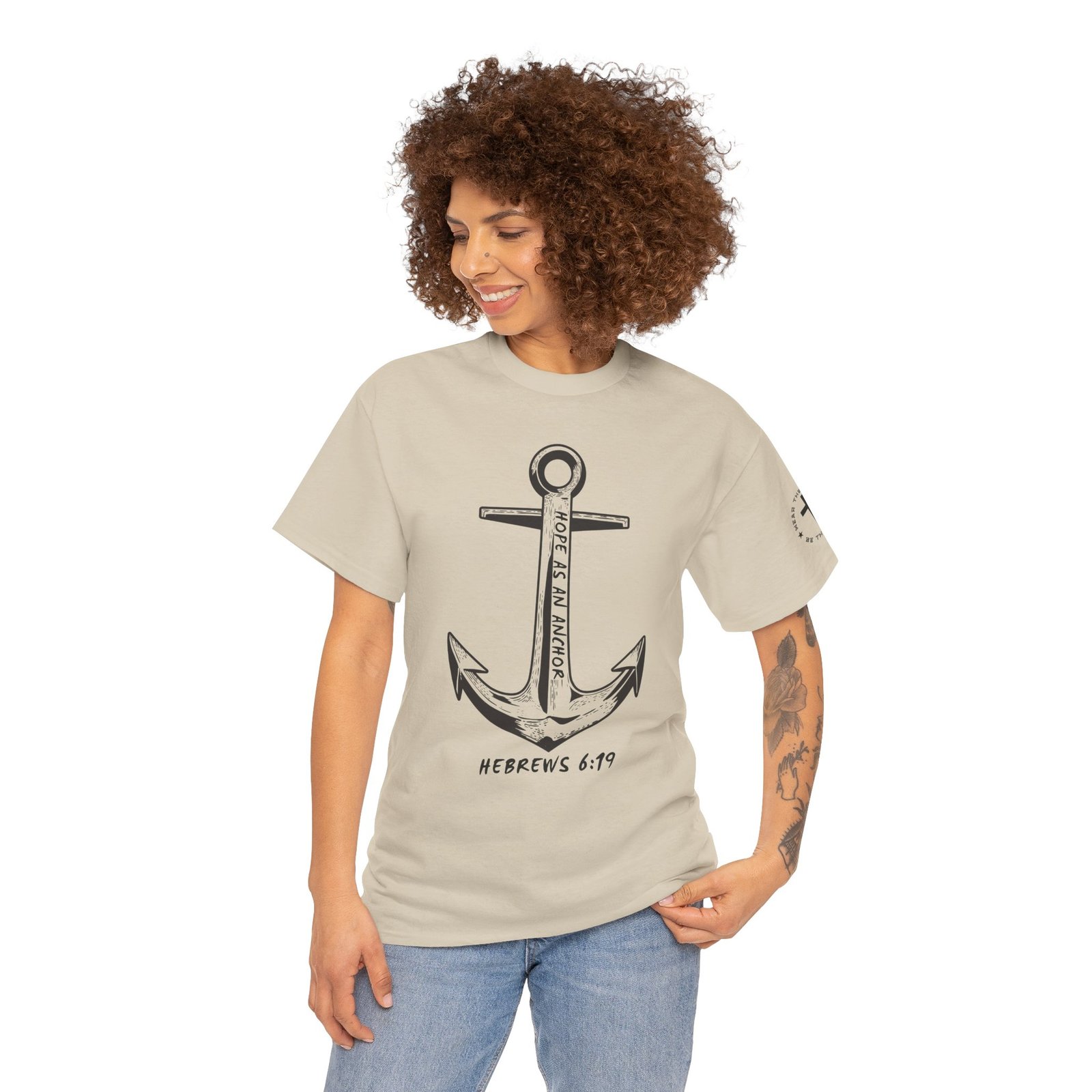 Anchor Faith T-Shirt – Hebrews 6:19 Christian Nautical Tee - Image 35