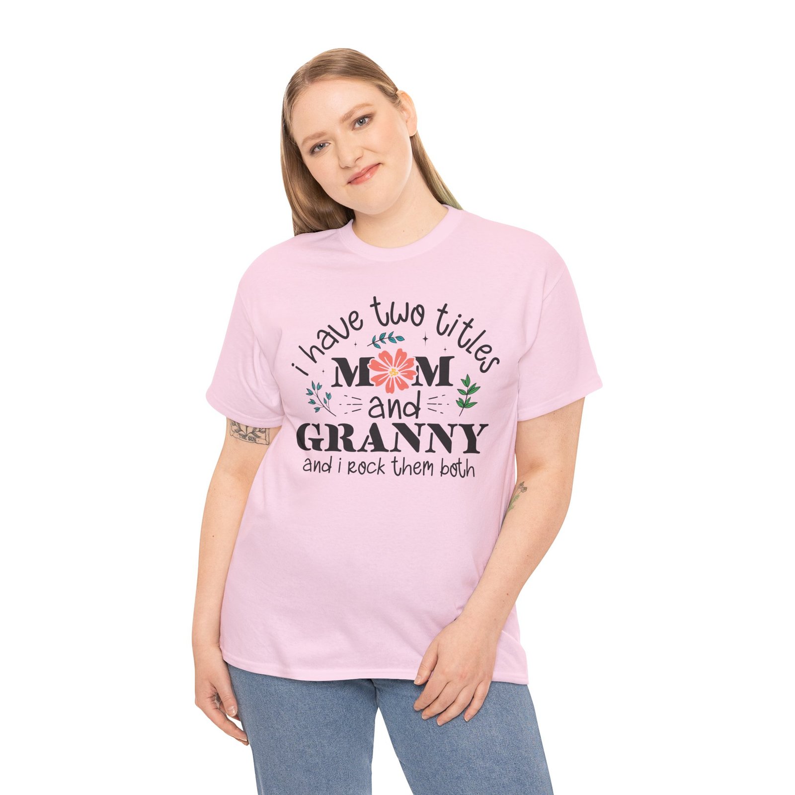 I Have Two Titles: Mom and Granny T-Shirt - Image 76