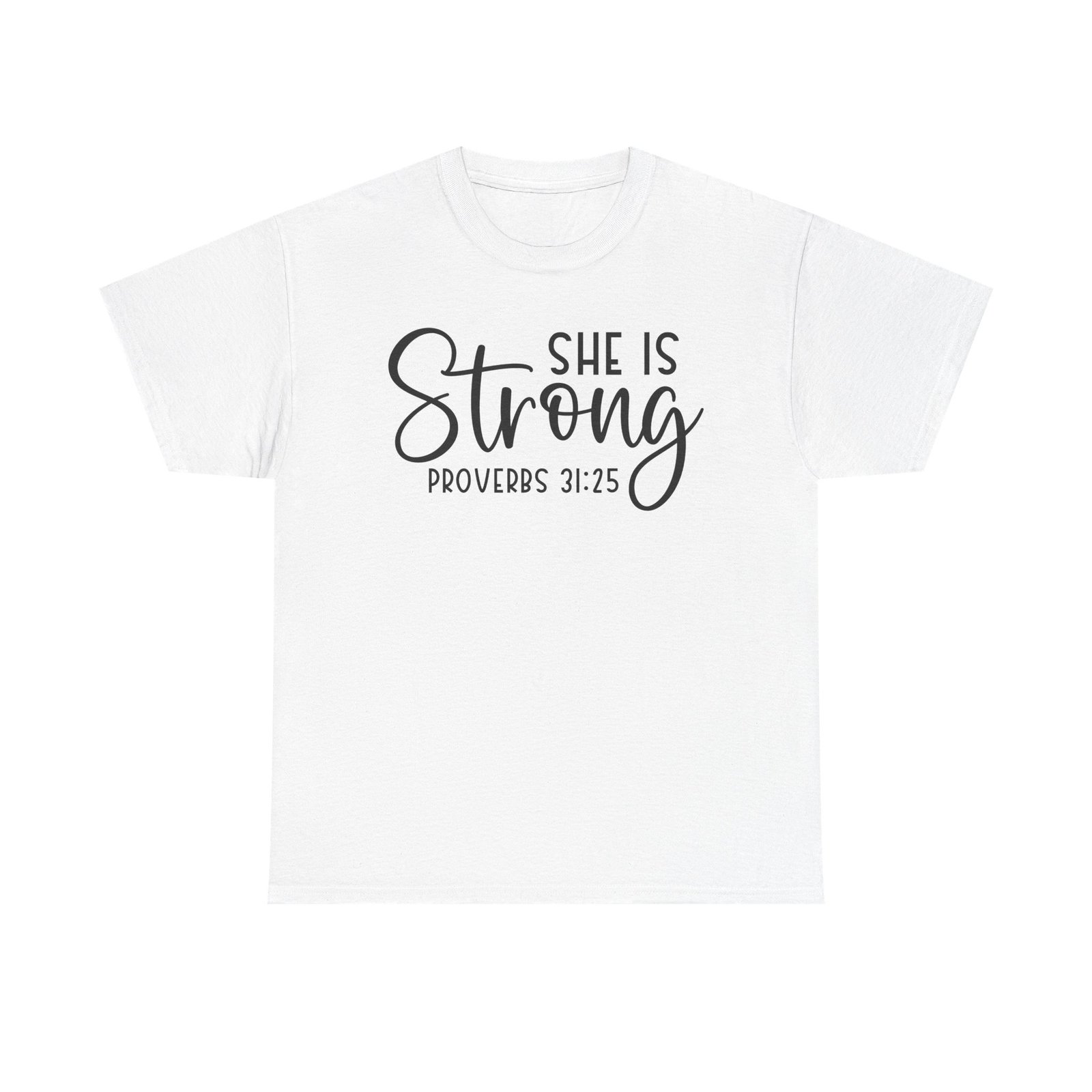 Proverbs 31 'She is Strong' — Inspirational Christian Tee - Image 8