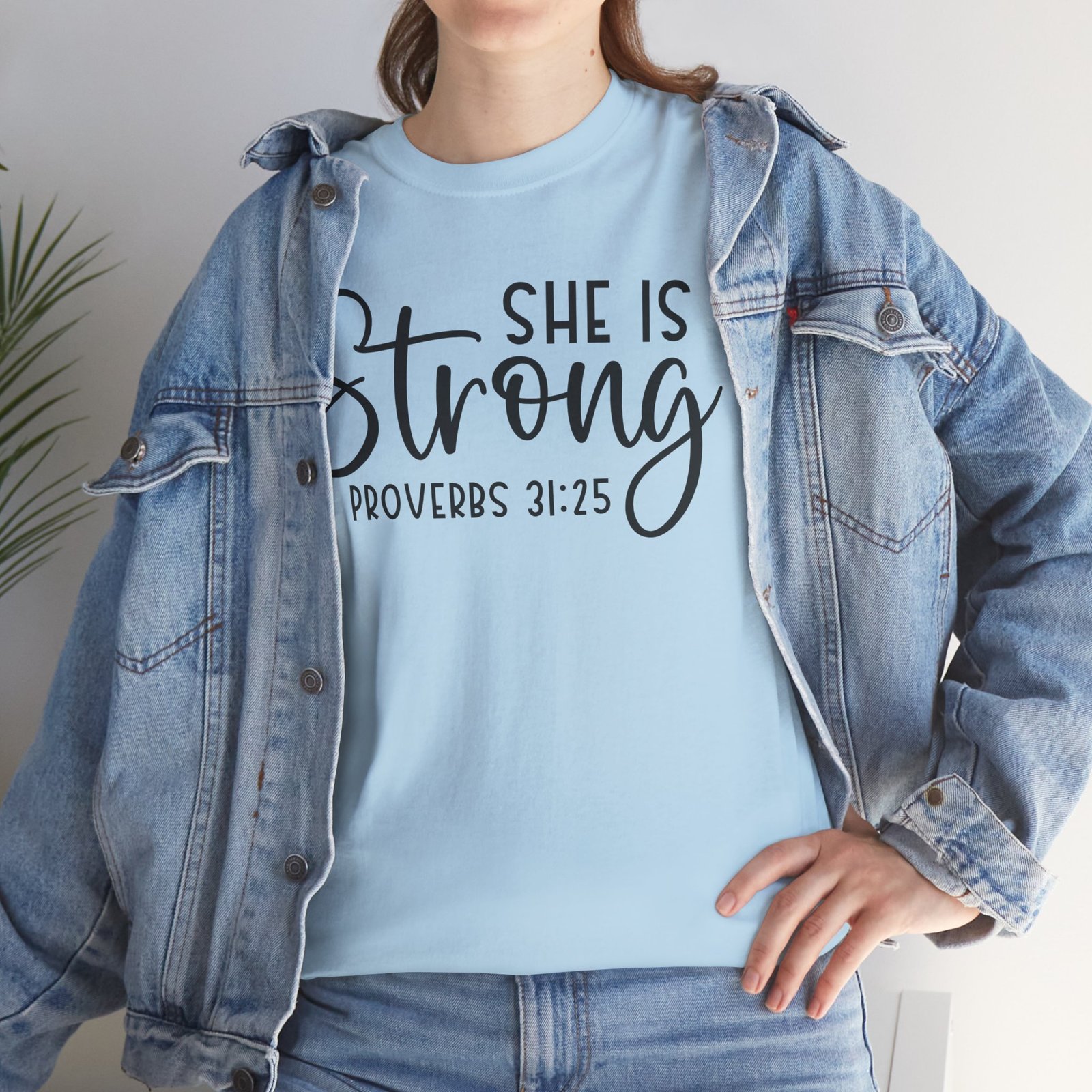 Proverbs 31 'She is Strong' — Inspirational Christian Tee - Image 71