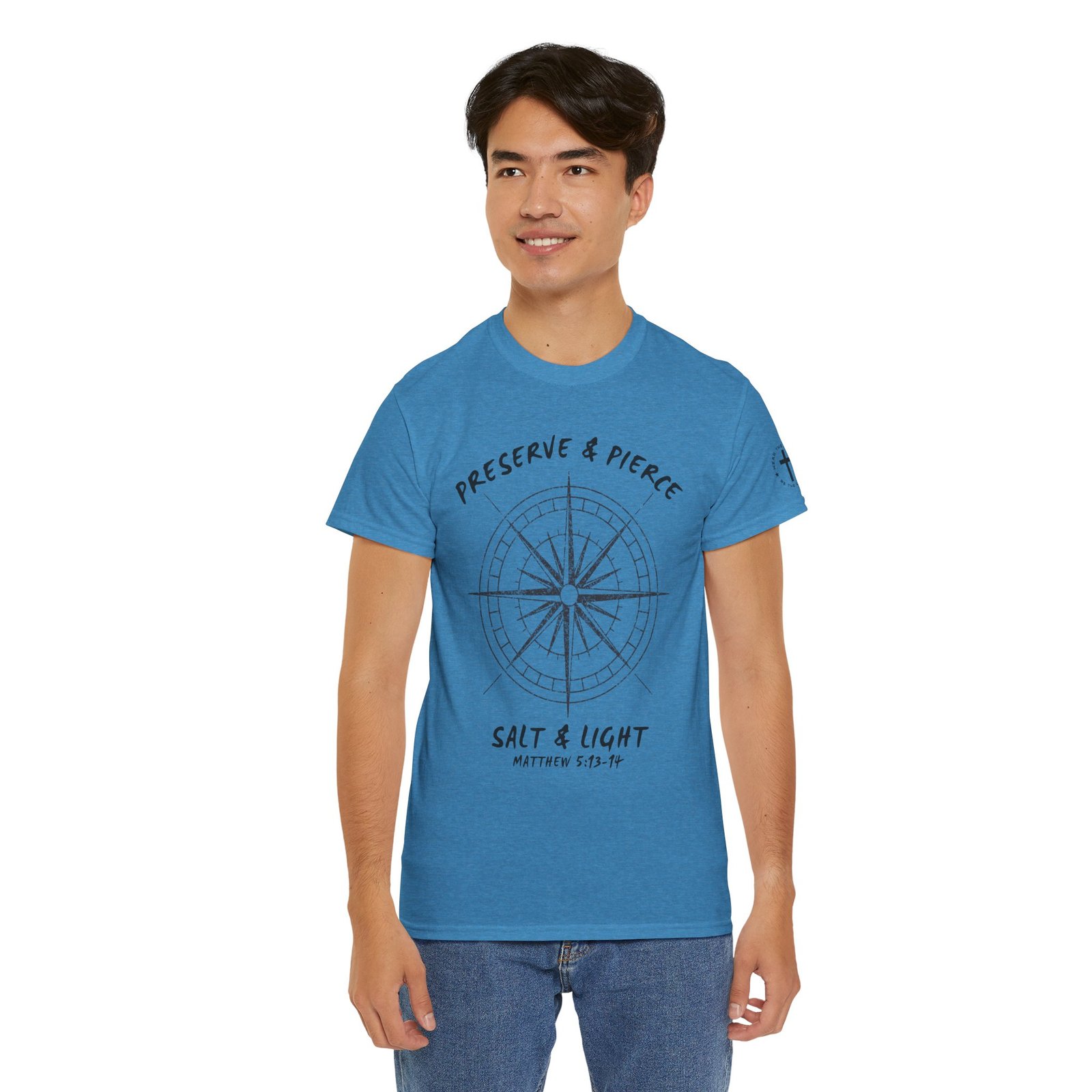 Compass Graphic Tee — "Salt and Light" Inspirational Christian T-Shirt - Image 79