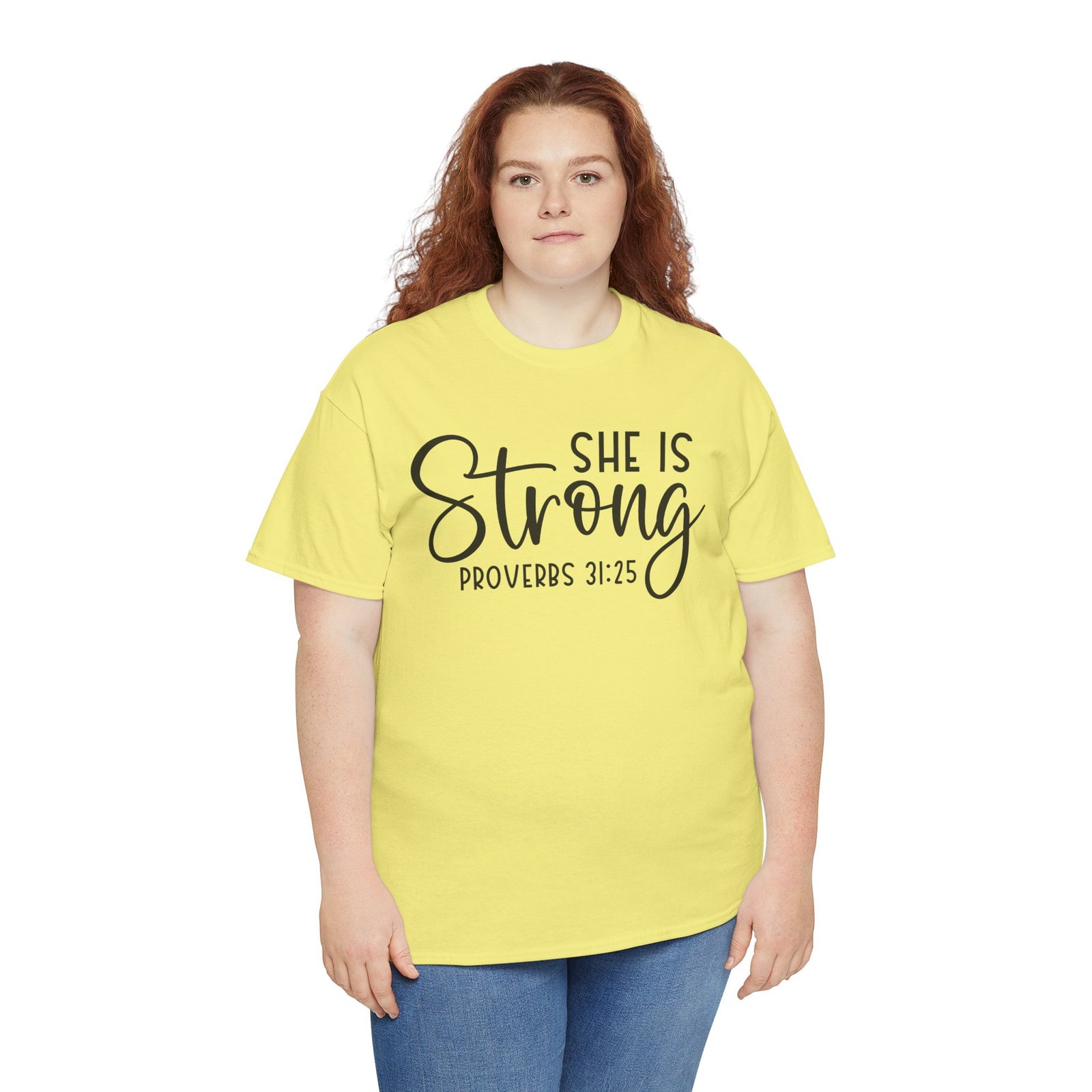 Proverbs 31 'She is Strong' — Inspirational Christian Tee - Image 56