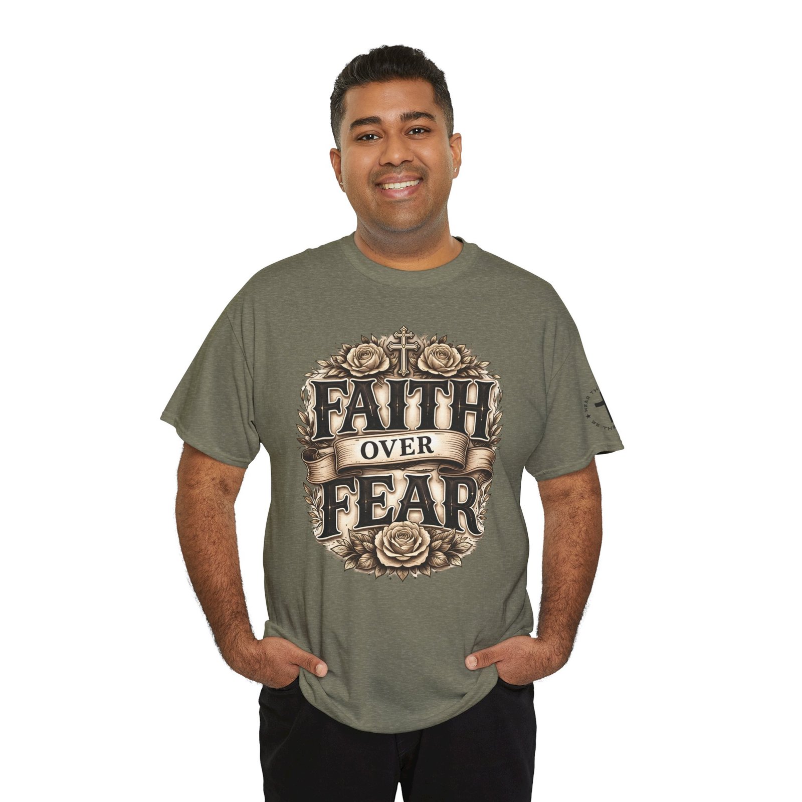Faith Over Fear T-Shirt — Inspirational Christian Tee - Image 58