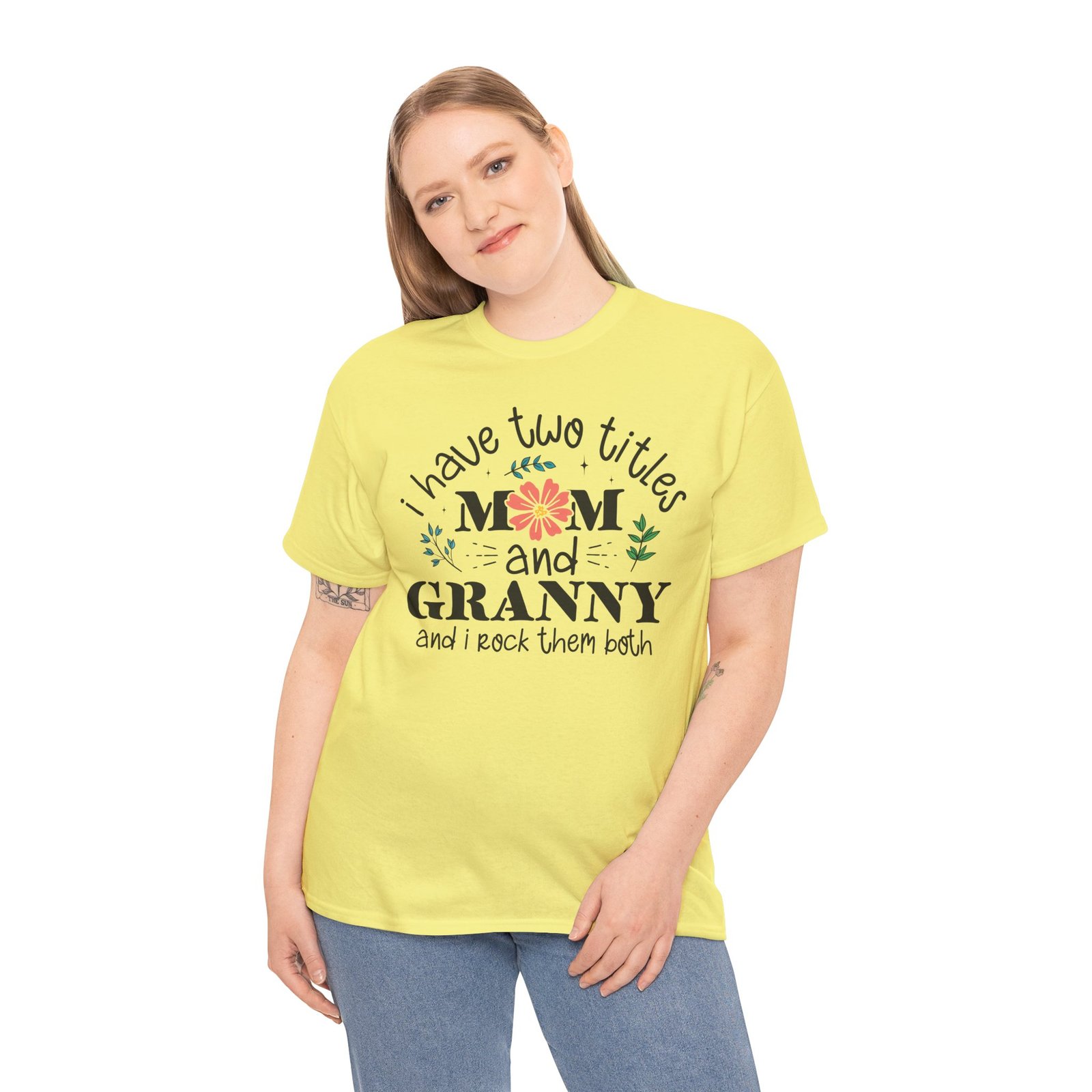 I Have Two Titles: Mom and Granny T-Shirt - Image 48
