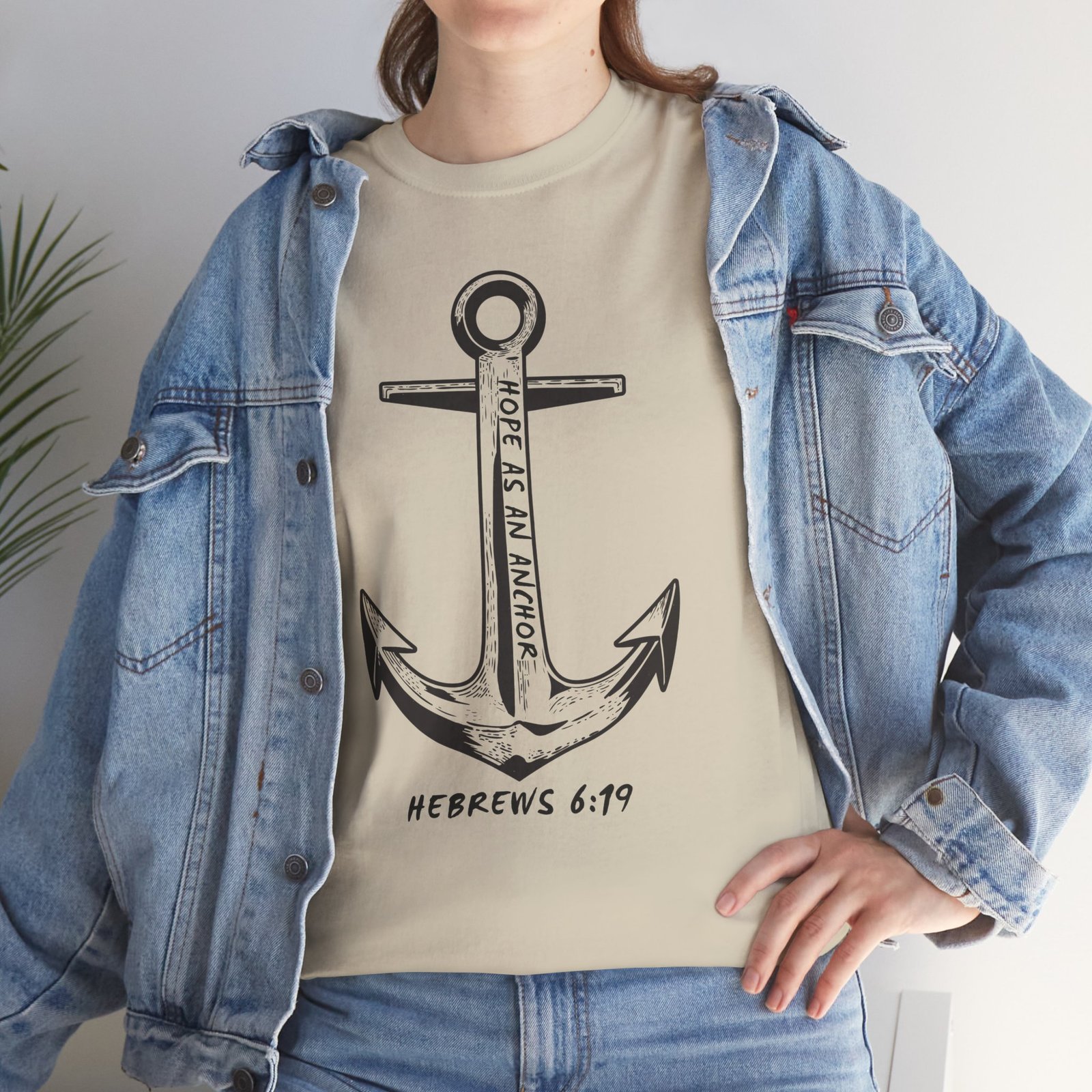 Anchor Faith T-Shirt – Hebrews 6:19 Christian Nautical Tee - Image 41