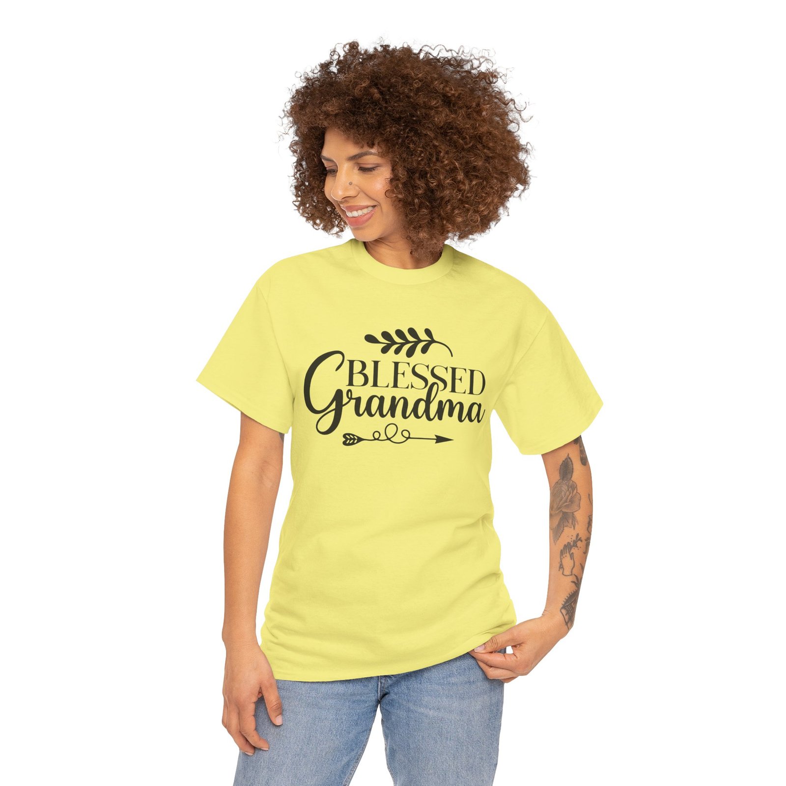Blessed Grandma T-Shirt – Floral Grandma Gift Tee - Image 54