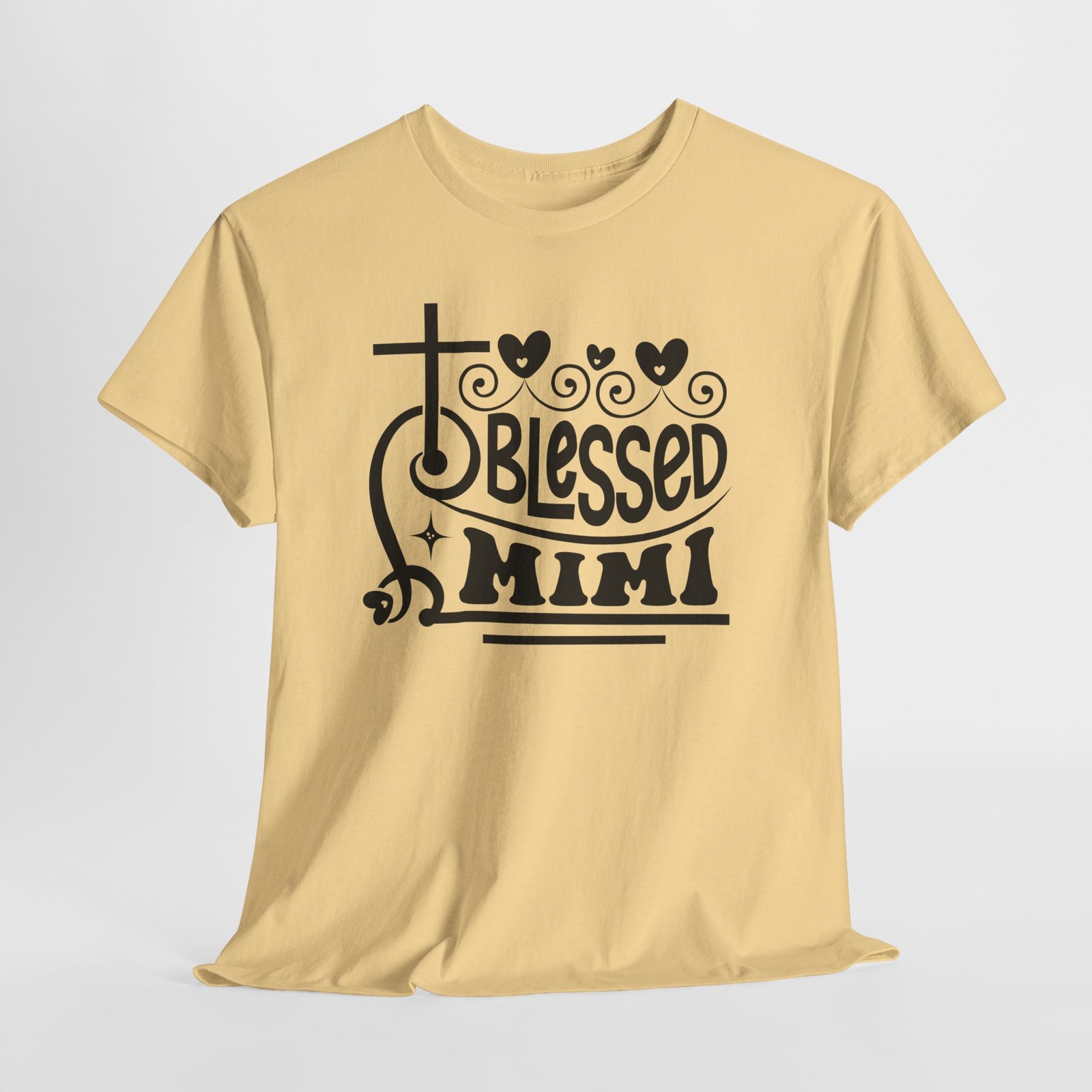 Blessed Mimi Tee — Cross & Hearts Christian Gift for Grandma - Image 25