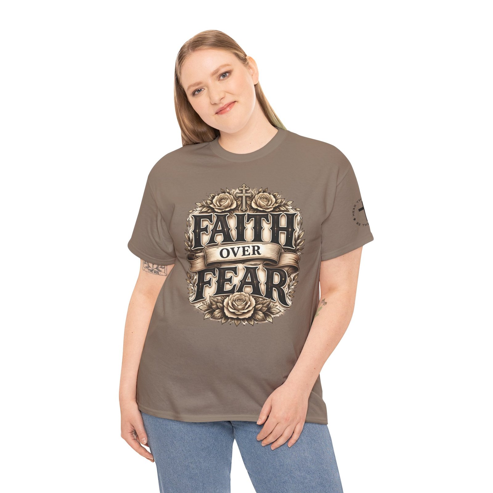 Faith Over Fear T-Shirt — Inspirational Christian Tee - Image 36