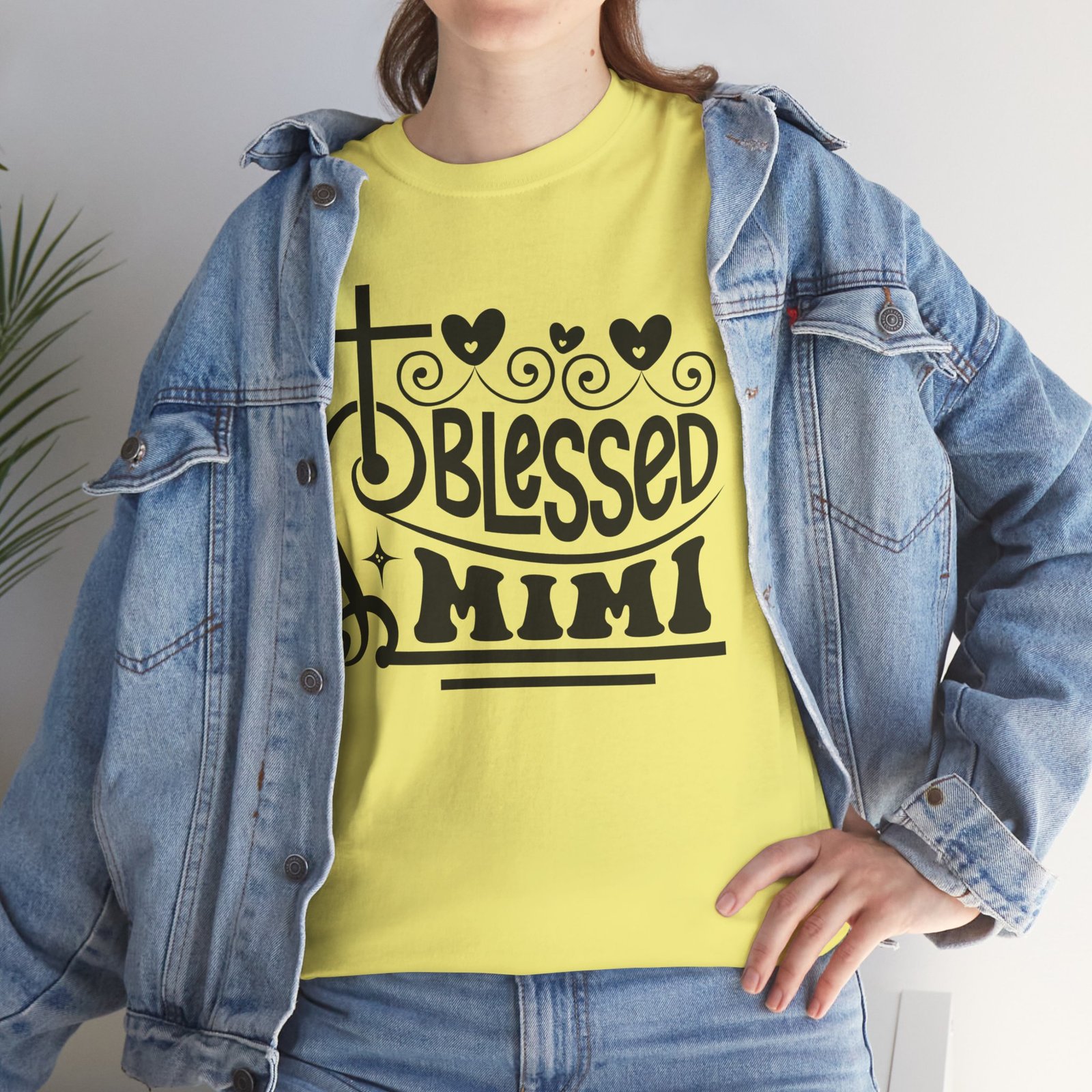 Blessed Mimi Tee — Cross & Hearts Christian Gift for Grandma - Image 50