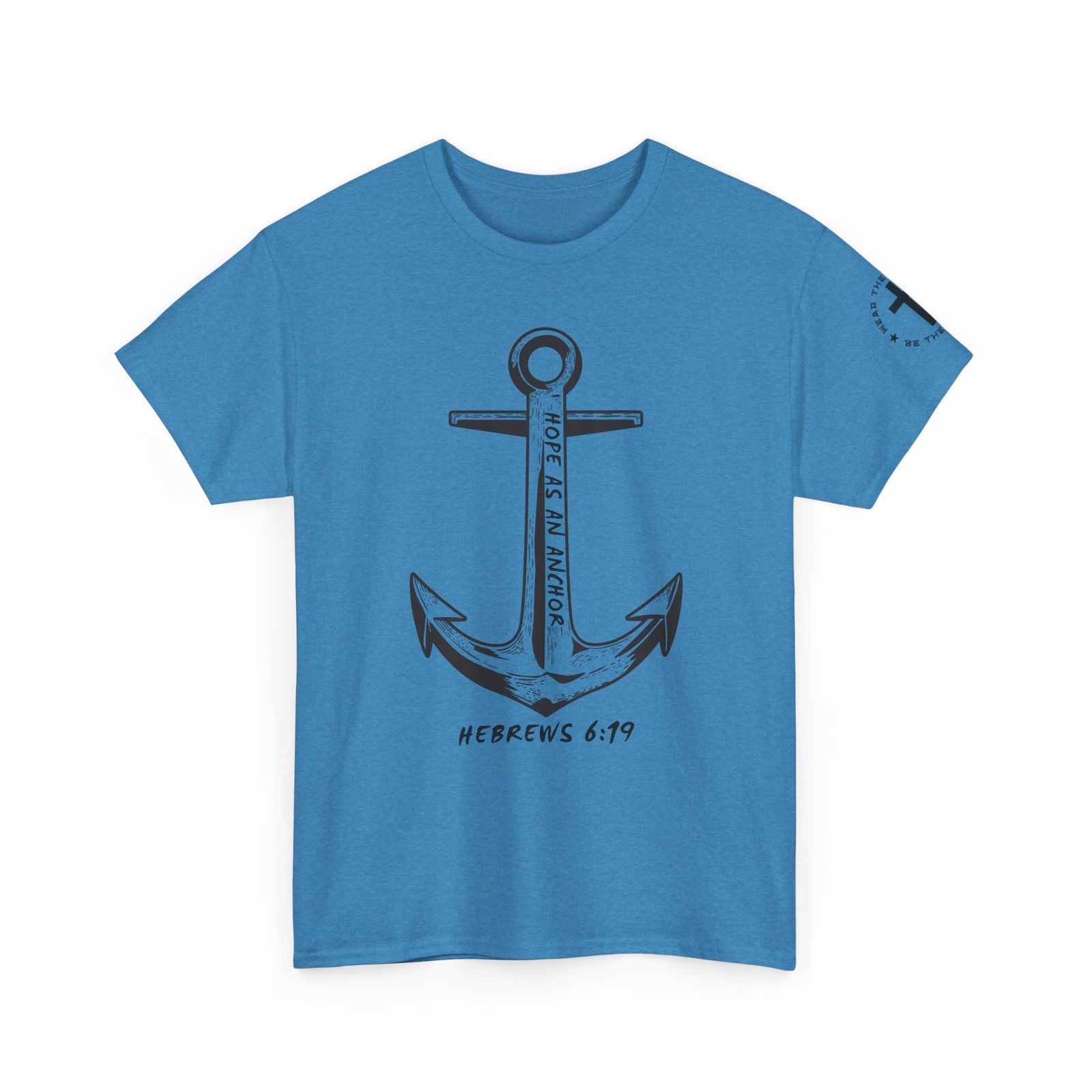 Anchor Faith T-Shirt – Hebrews 6:19 Christian Nautical Tee - Image 83