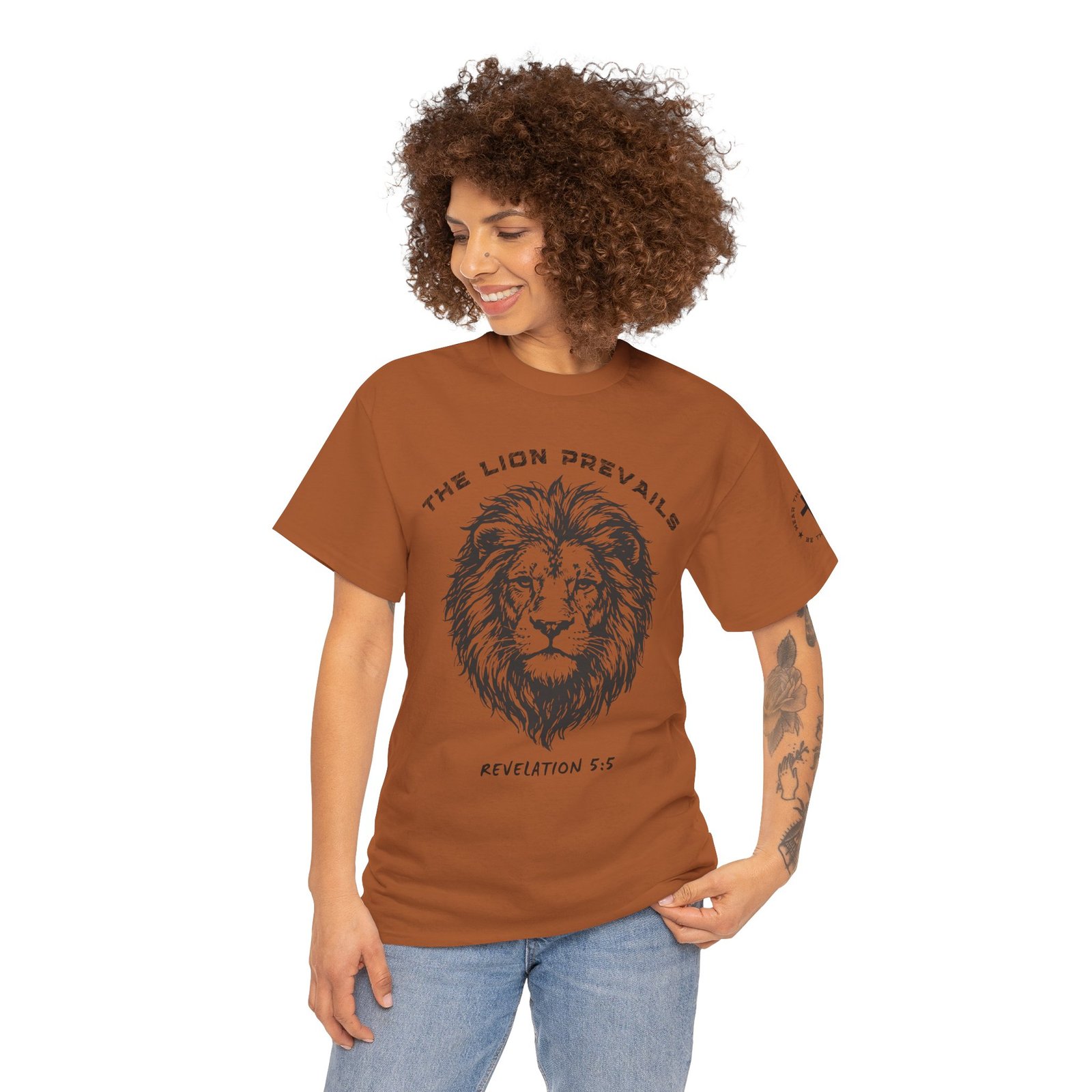 Lion Prevails T-Shirt — 'The Lion Prevails' Revelation 5:5 Christian Tee - Image 23