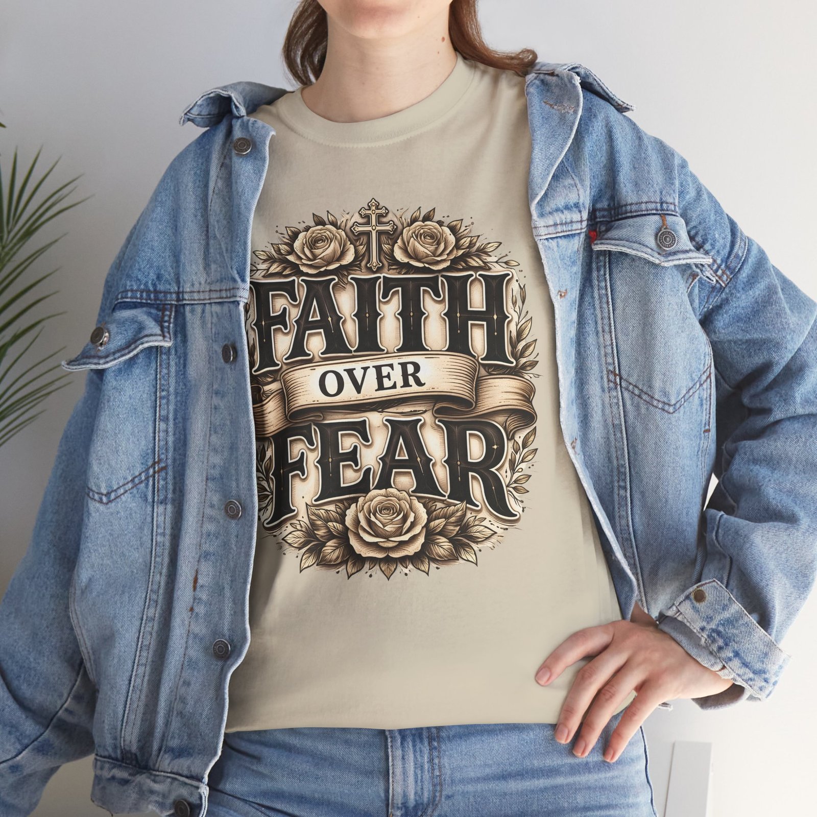 Faith Over Fear T-Shirt — Inspirational Christian Tee - Image 31