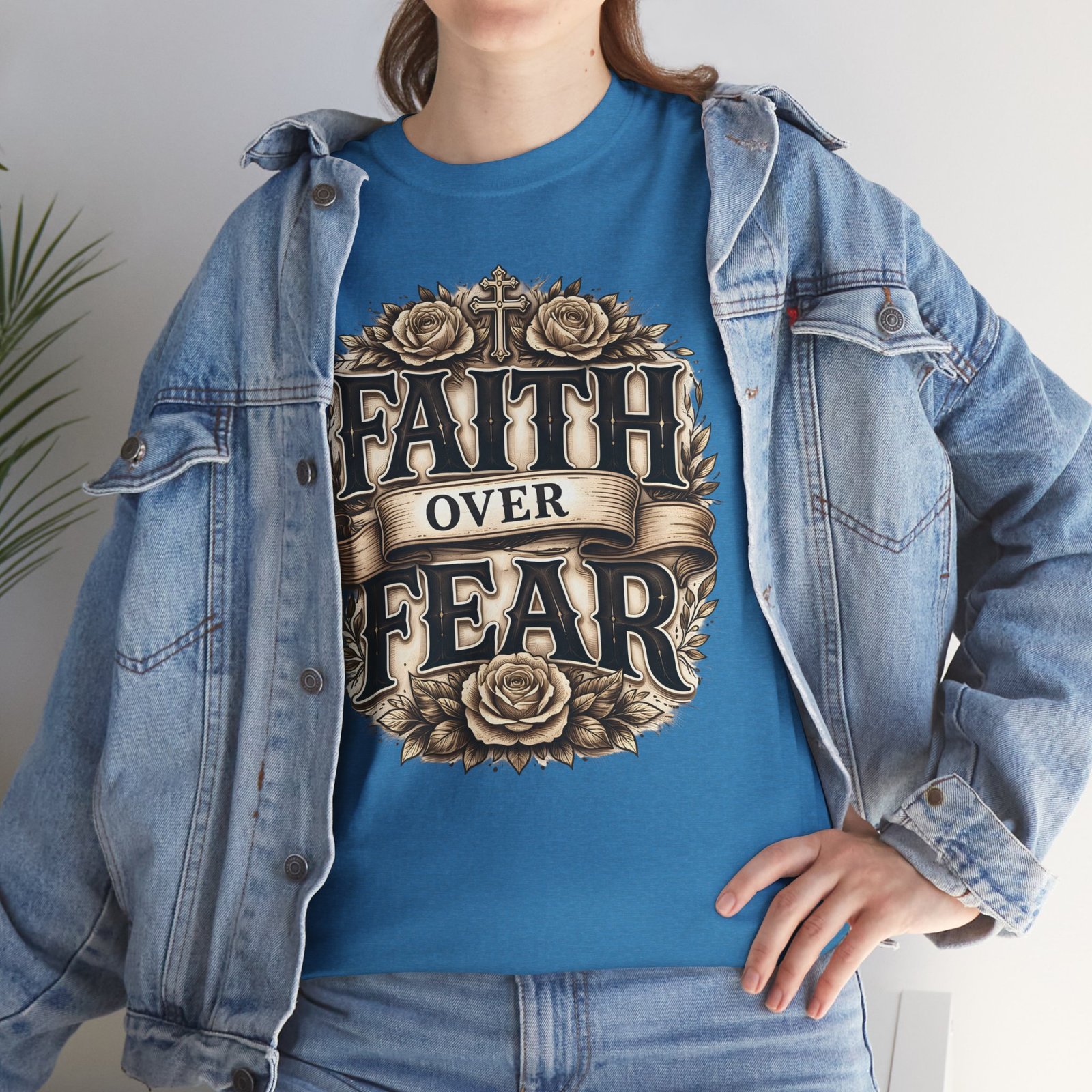 Faith Over Fear T-Shirt — Inspirational Christian Tee - Image 81