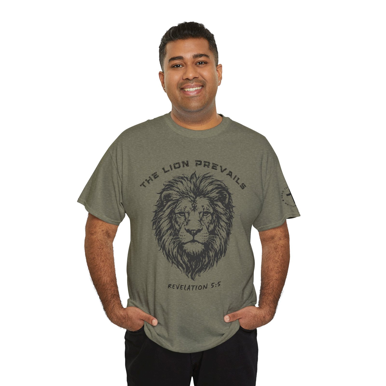 Lion Prevails T-Shirt — 'The Lion Prevails' Revelation 5:5 Christian Tee - Image 44
