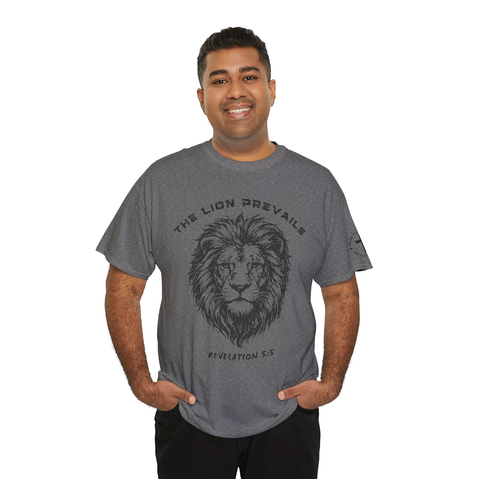 Lion Prevails T-Shirt — 'The Lion Prevails' Revelation 5:5 Christian Tee - Image 71