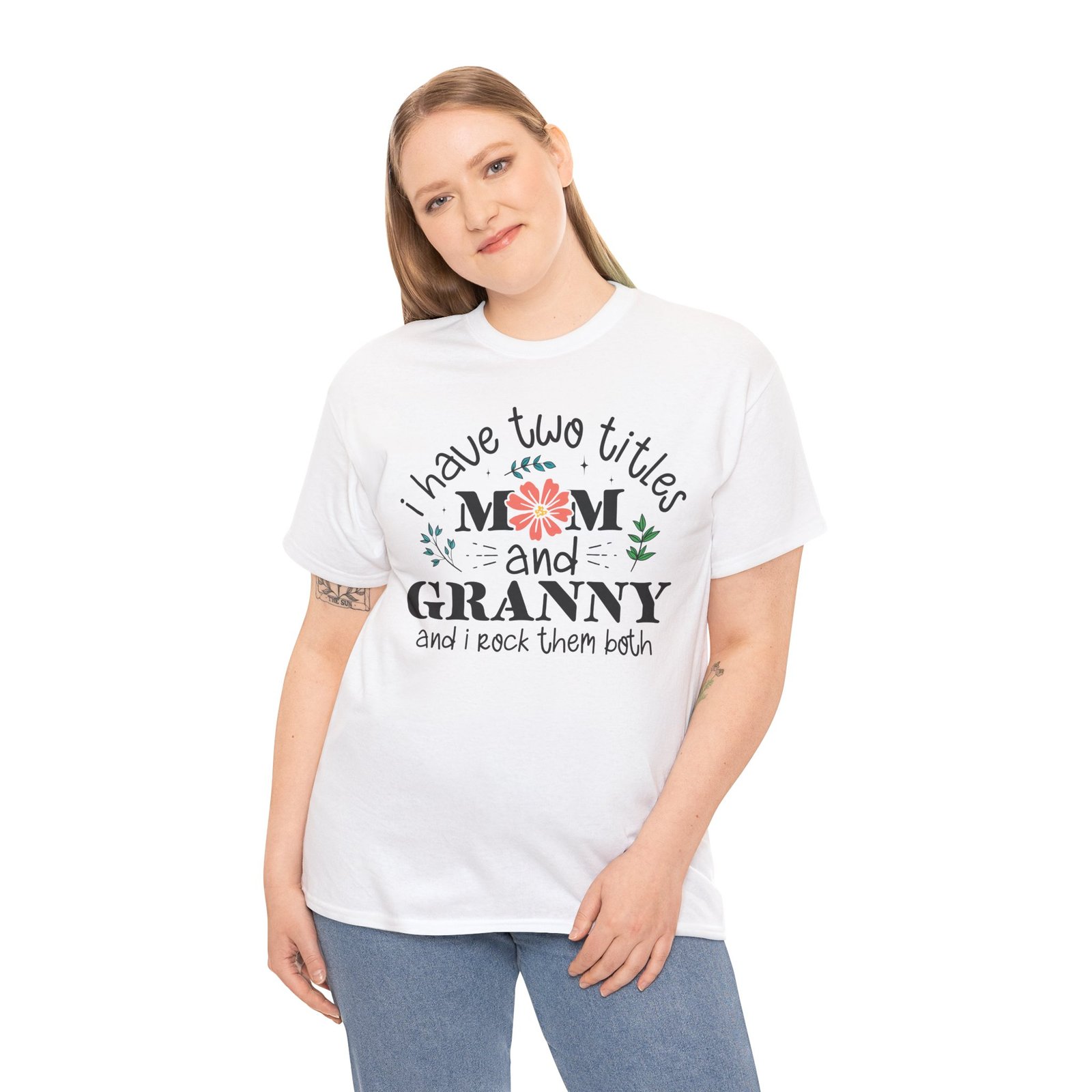I Have Two Titles: Mom and Granny T-Shirt - Image 12