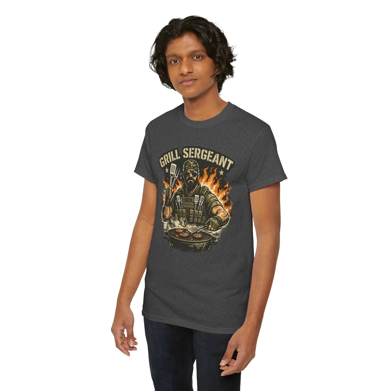 Grill Sergeant Dad T-Shirt — Funny Father’s Day BBQ Tee - Image 49