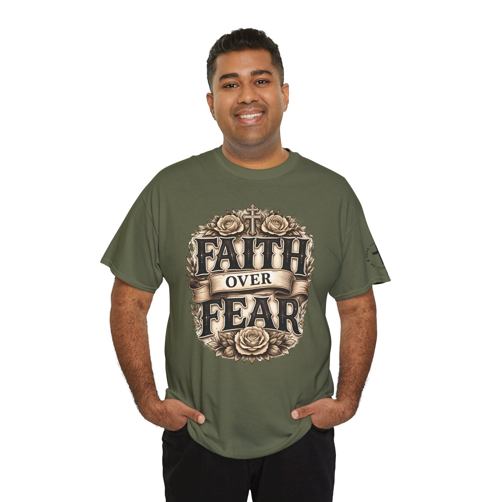 Faith Over Fear T-Shirt — Inspirational Christian Tee - Image 68
