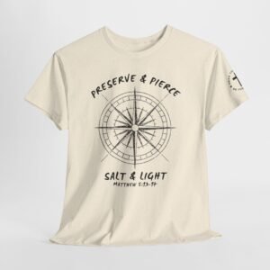 Compass Graphic Tee — "Salt and Light" Inspirational Christian T-Shirt