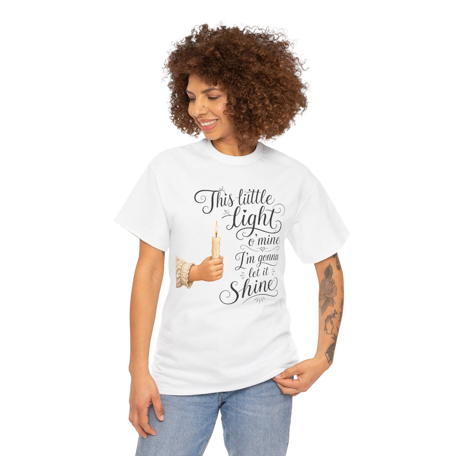 'This Little Light O' Mine' T-Shirt — Inspirational Gospel Tee - Image 10