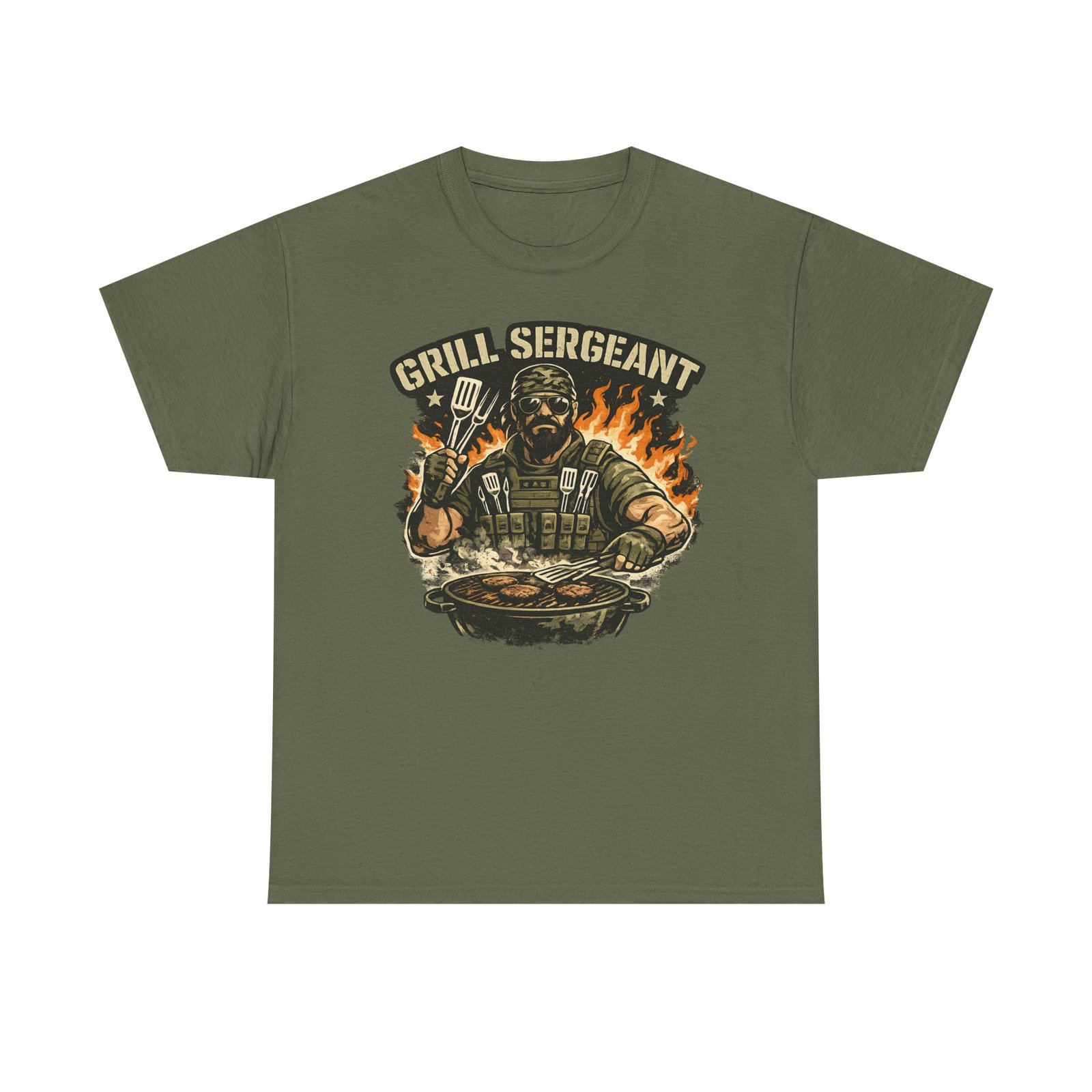 Grill Sergeant Dad T-Shirt — Funny Father’s Day BBQ Tee - Image 38