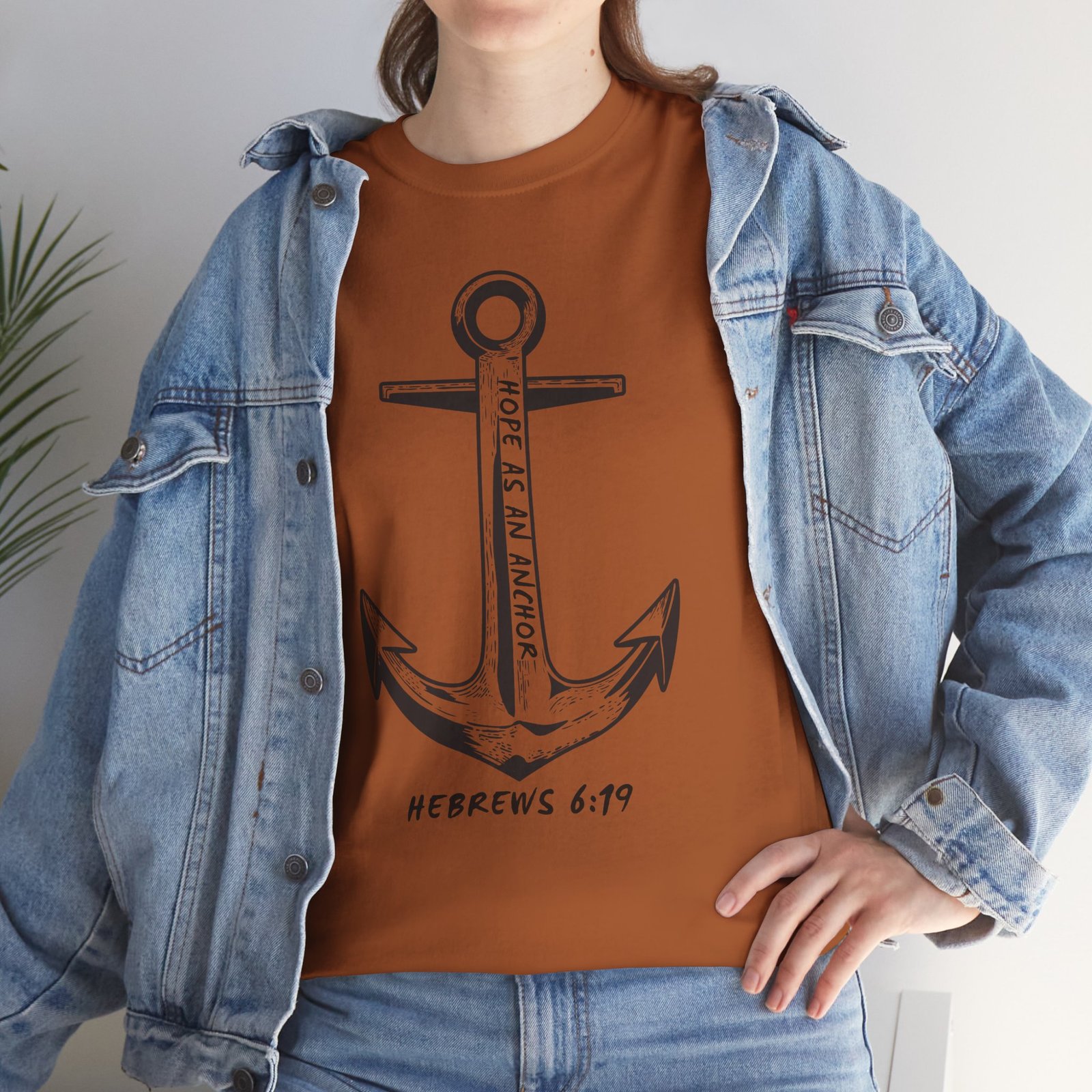Anchor Faith T-Shirt – Hebrews 6:19 Christian Nautical Tee - Image 51