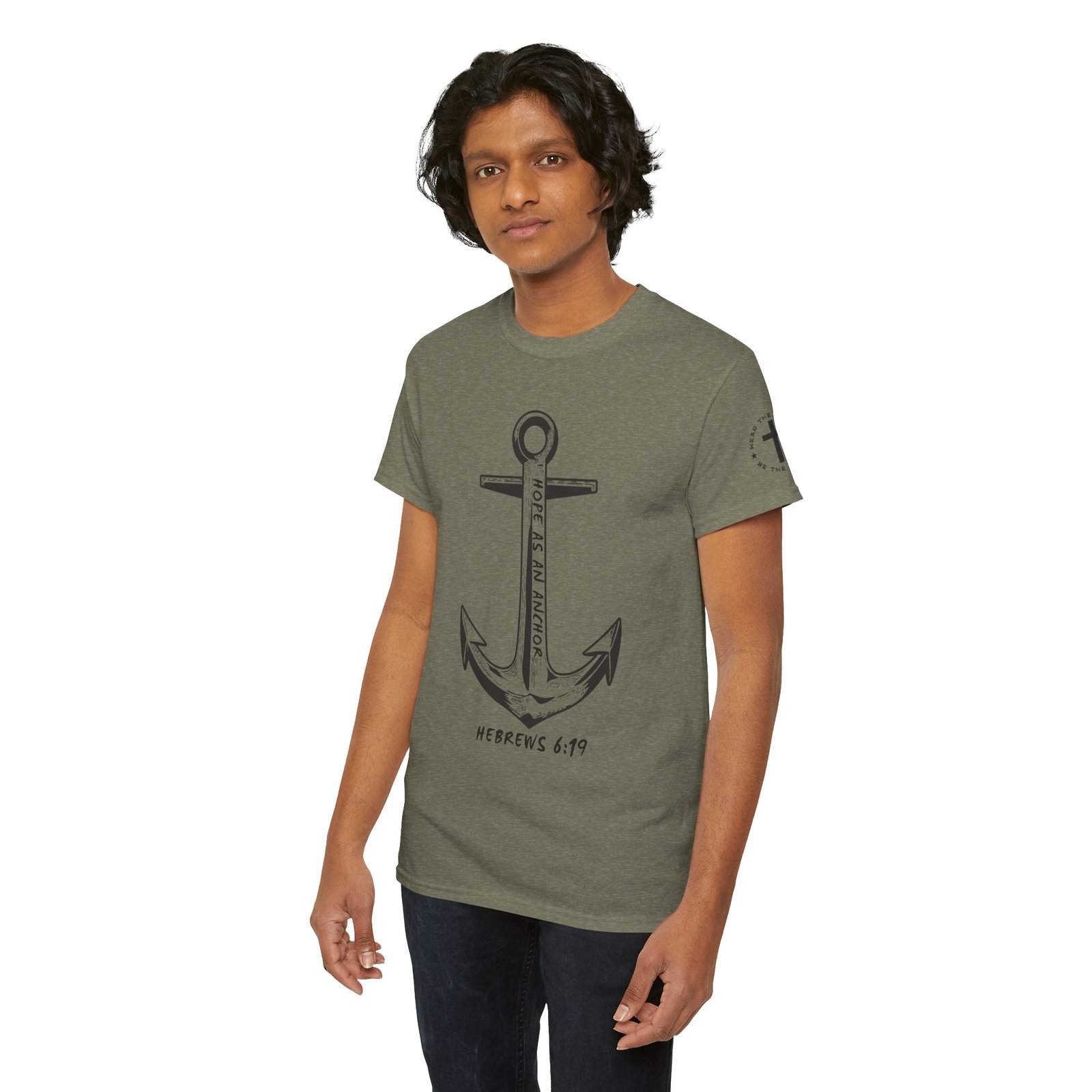 Anchor Faith T-Shirt – Hebrews 6:19 Christian Nautical Tee - Image 69