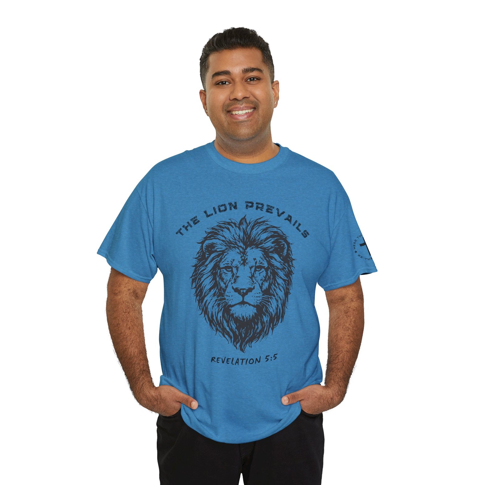 Lion Prevails T-Shirt — 'The Lion Prevails' Revelation 5:5 Christian Tee - Image 62