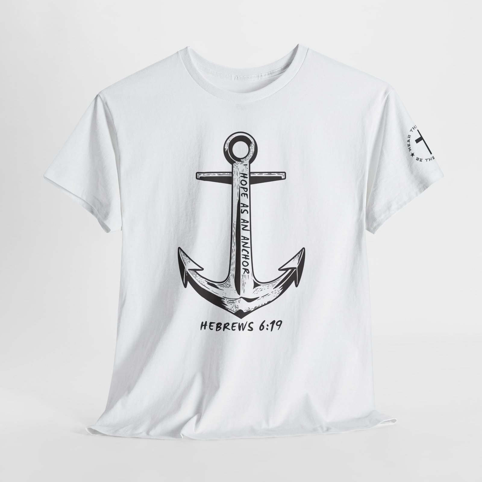Anchor Faith T-Shirt – Hebrews 6:19 Christian Nautical Tee - Image 13