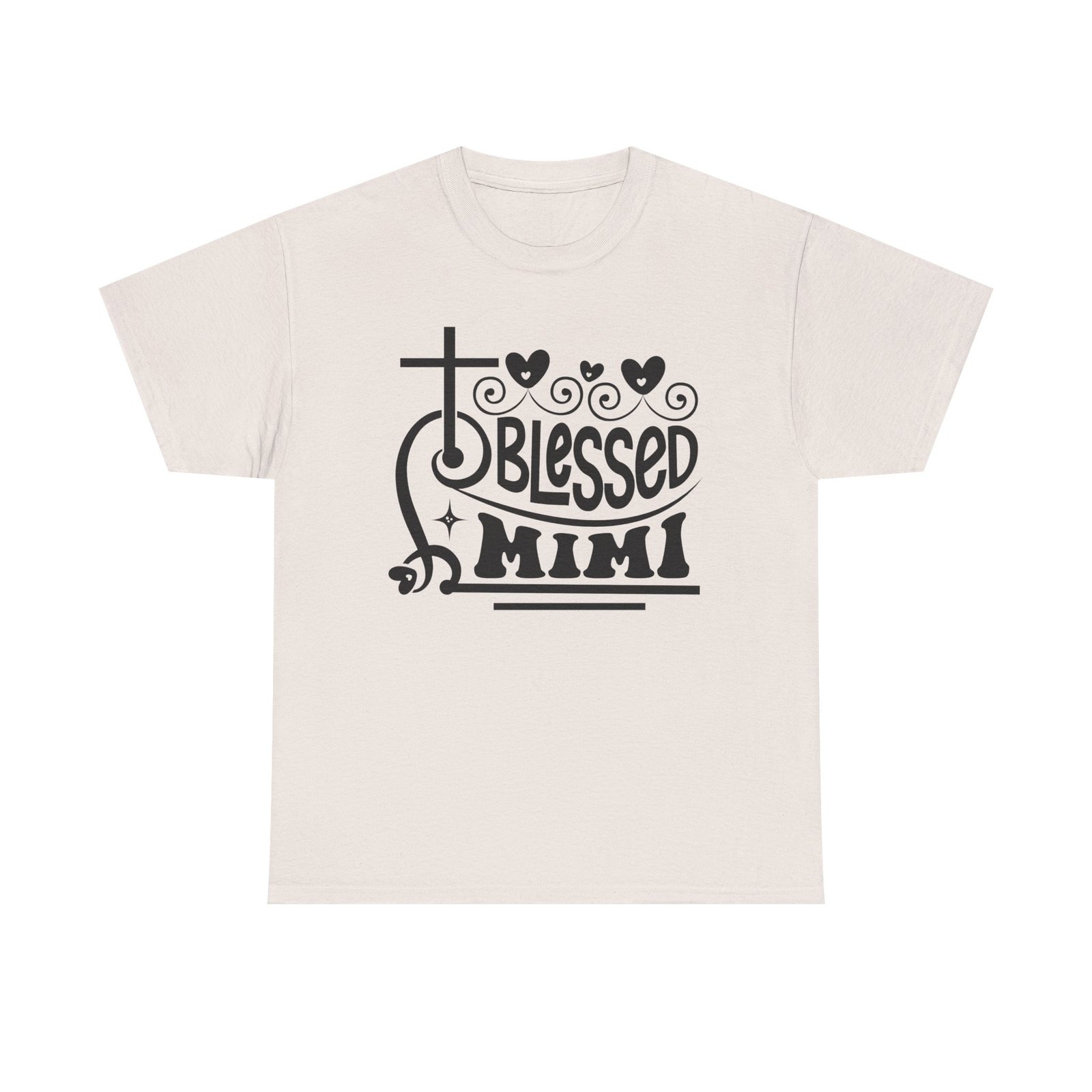 Blessed Mimi Tee — Cross & Hearts Christian Gift for Grandma - Image 16