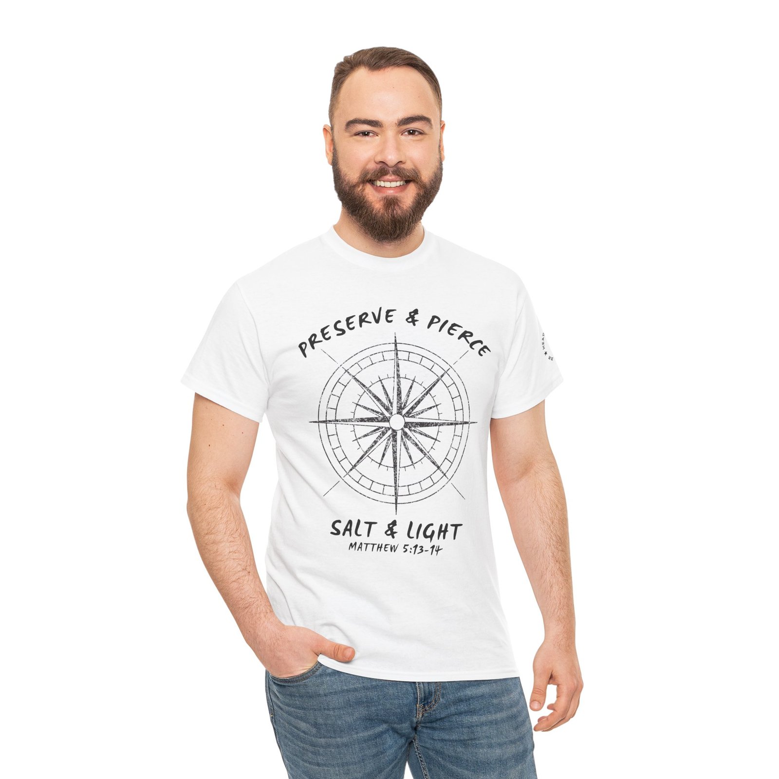 Compass Graphic Tee — "Salt and Light" Inspirational Christian T-Shirt - Image 16