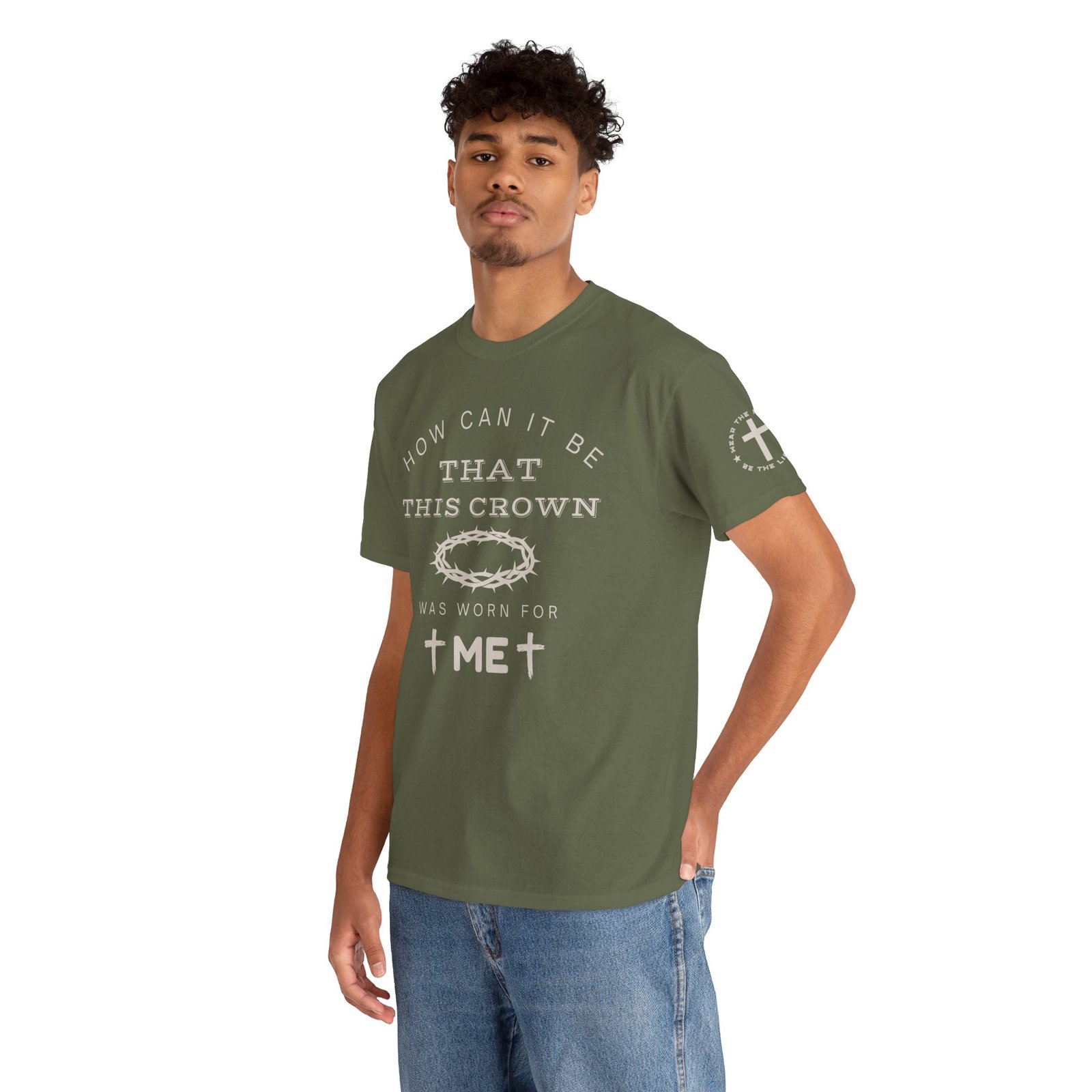 Inspirational Tee — “How can it be that this crown was worn for me” - Image 67