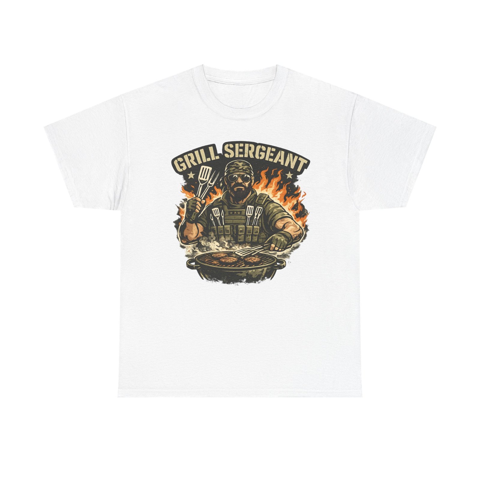 Grill Sergeant Dad T-Shirt — Funny Father’s Day BBQ Tee - Image 7