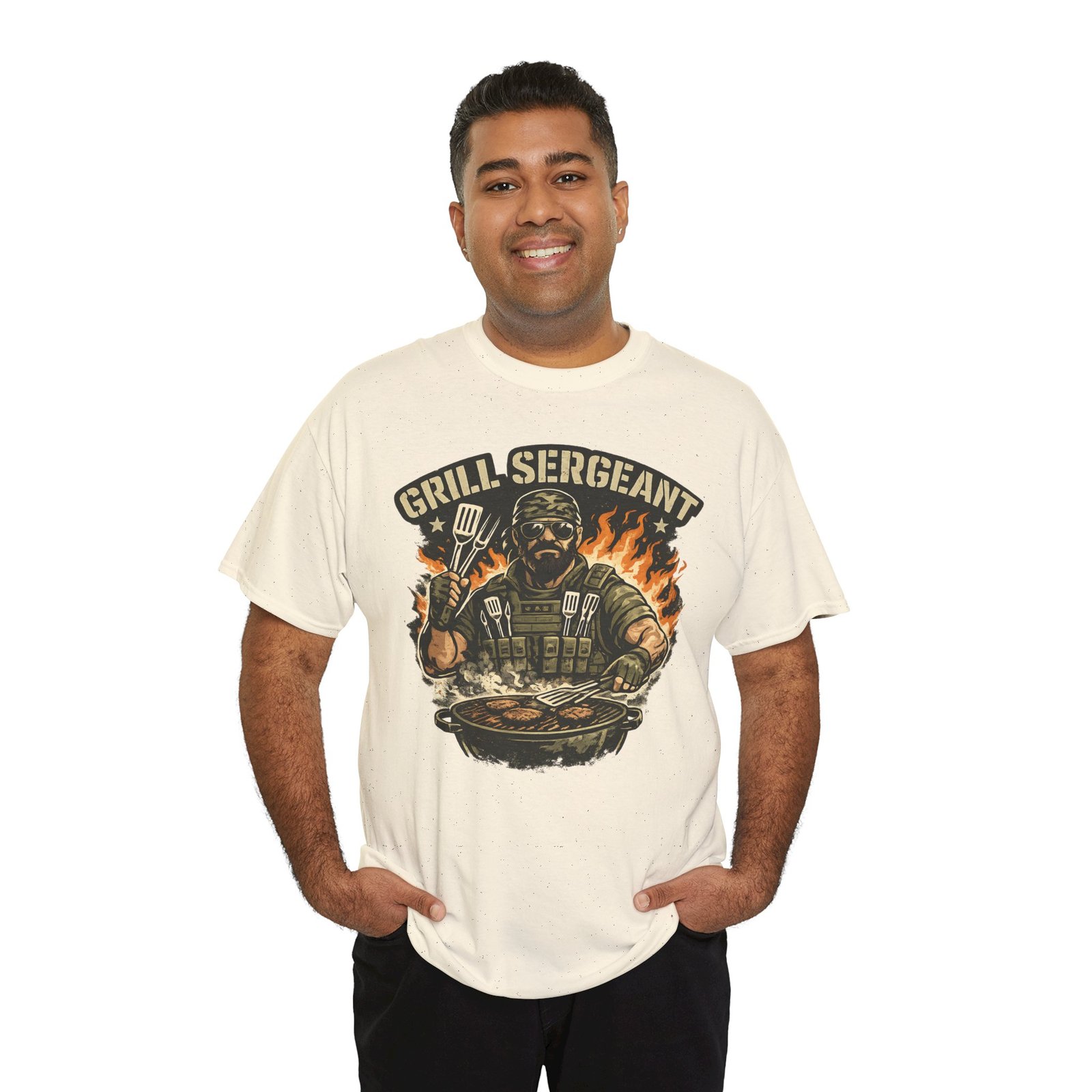 Grill Sergeant Dad T-Shirt — Funny Father’s Day BBQ Tee - Image 36