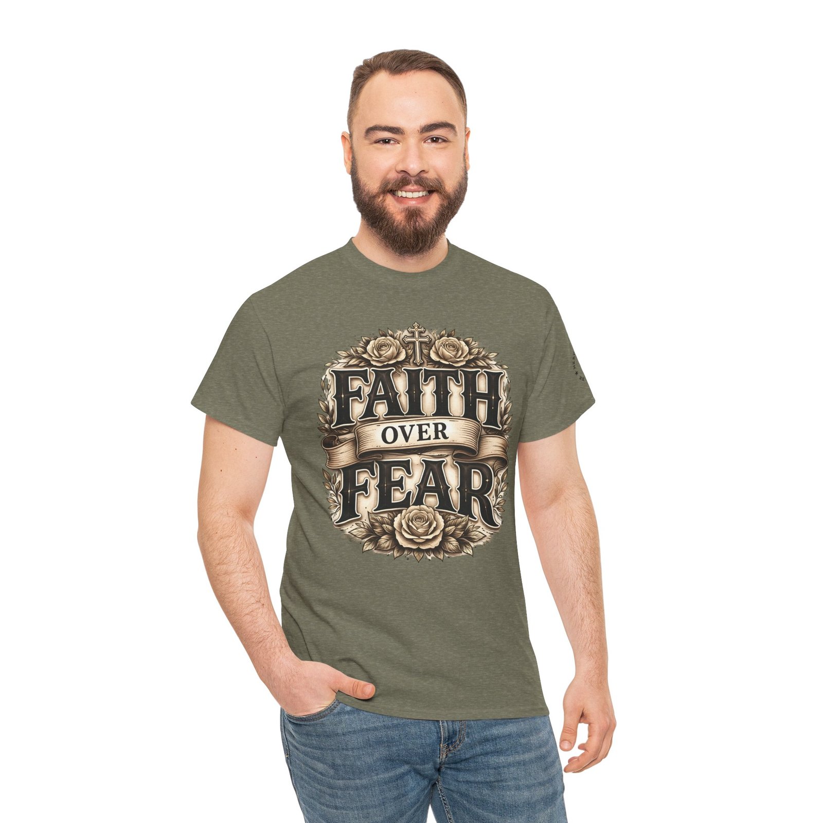 Faith Over Fear T-Shirt — Inspirational Christian Tee - Image 57