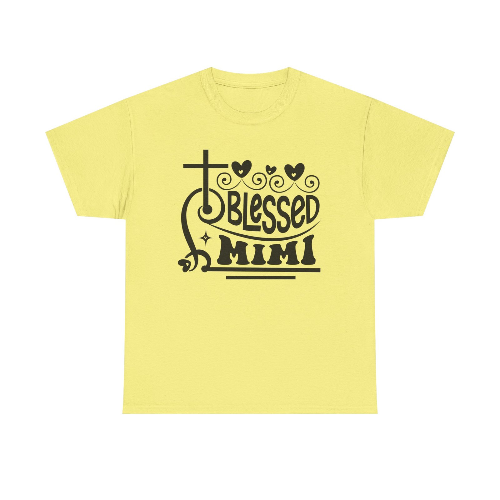 Blessed Mimi Tee — Cross & Hearts Christian Gift for Grandma - Image 44