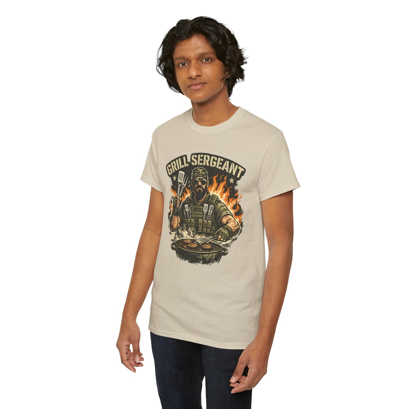 Grill Sergeant Dad T-Shirt — Funny Father’s Day BBQ Tee - Image 19