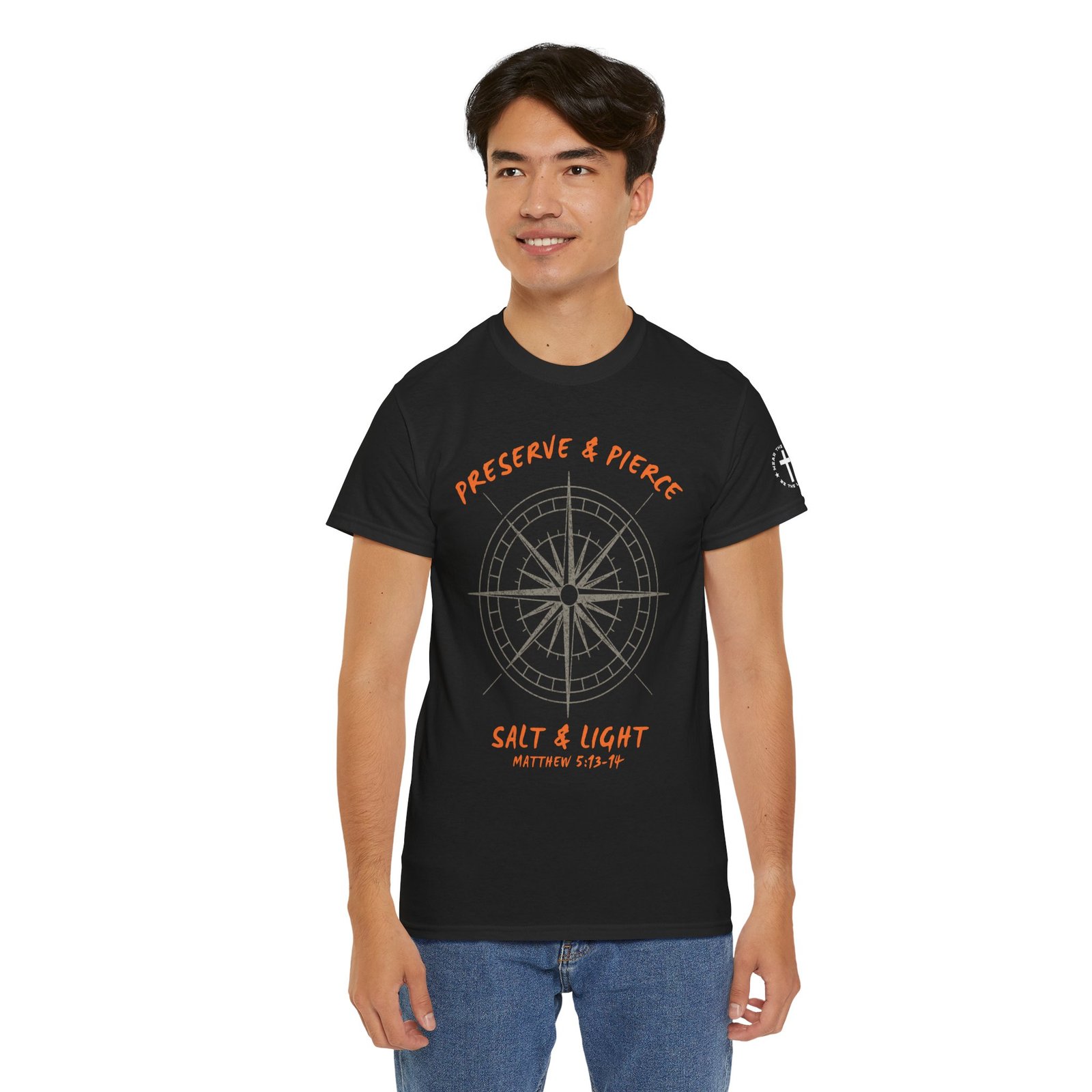 Compass Graphic Tee — "Salt and Light" Inspirational Christian T-Shirt - Image 29