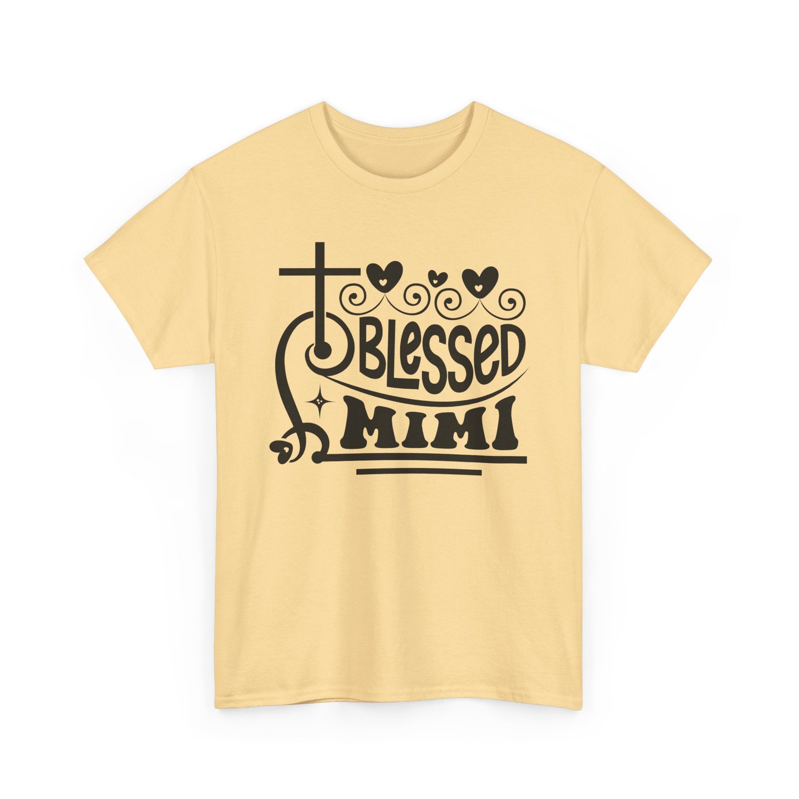 Blessed Mimi Tee — Cross & Hearts Christian Gift for Grandma - Image 24