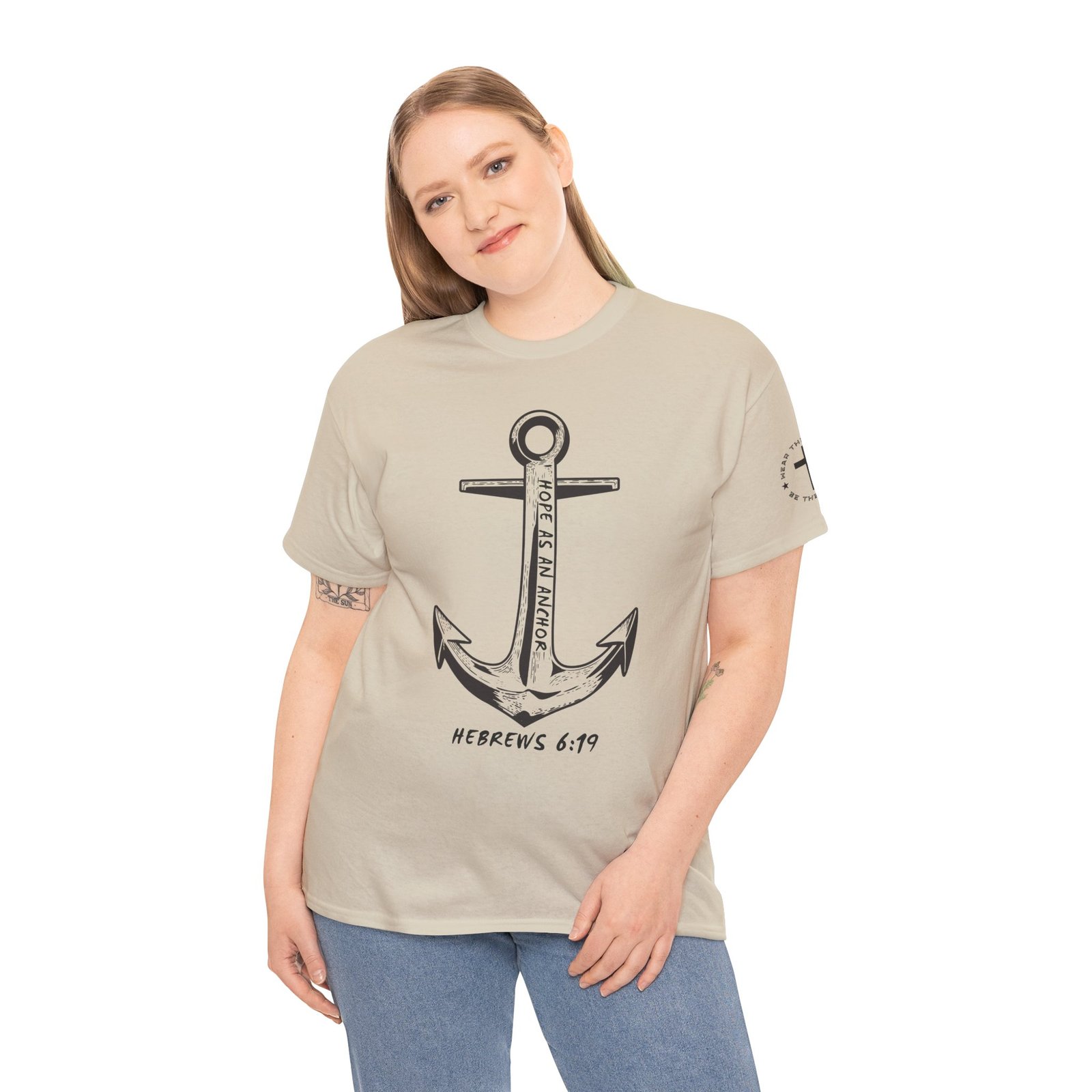 Anchor Faith T-Shirt – Hebrews 6:19 Christian Nautical Tee - Image 36