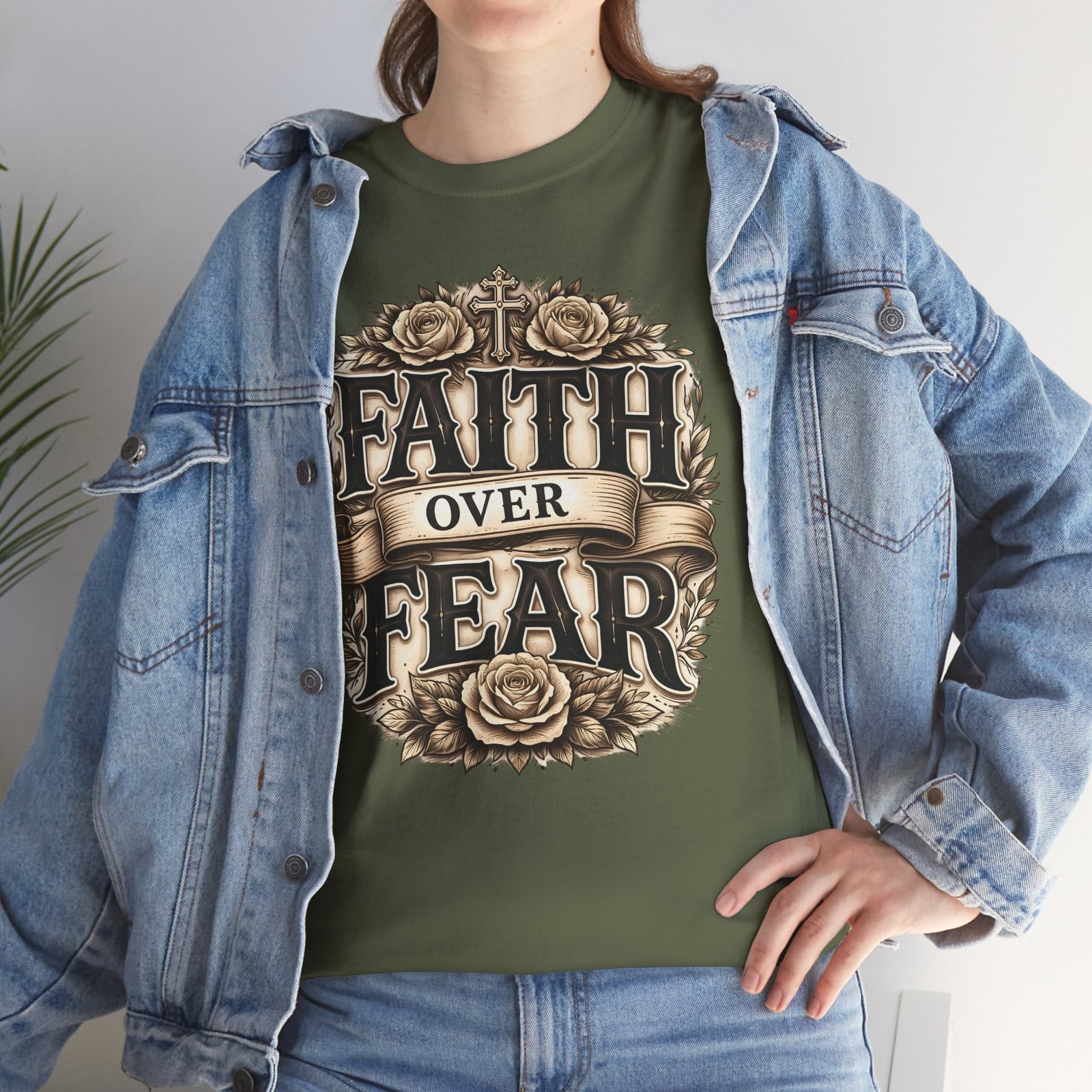 Faith Over Fear T-Shirt — Inspirational Christian Tee - Image 71