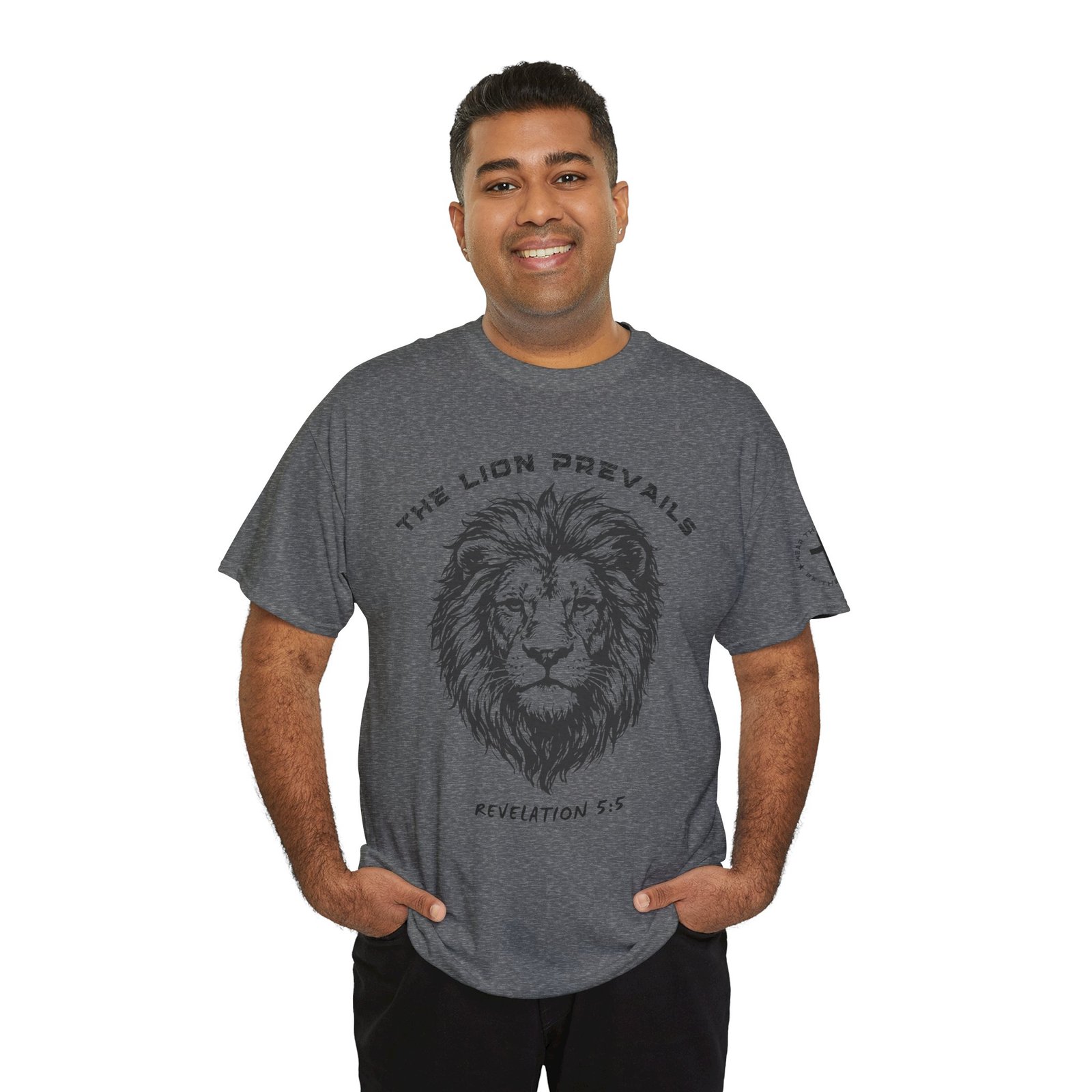Lion Prevails T-Shirt — 'The Lion Prevails' Revelation 5:5 Christian Tee - Image 53