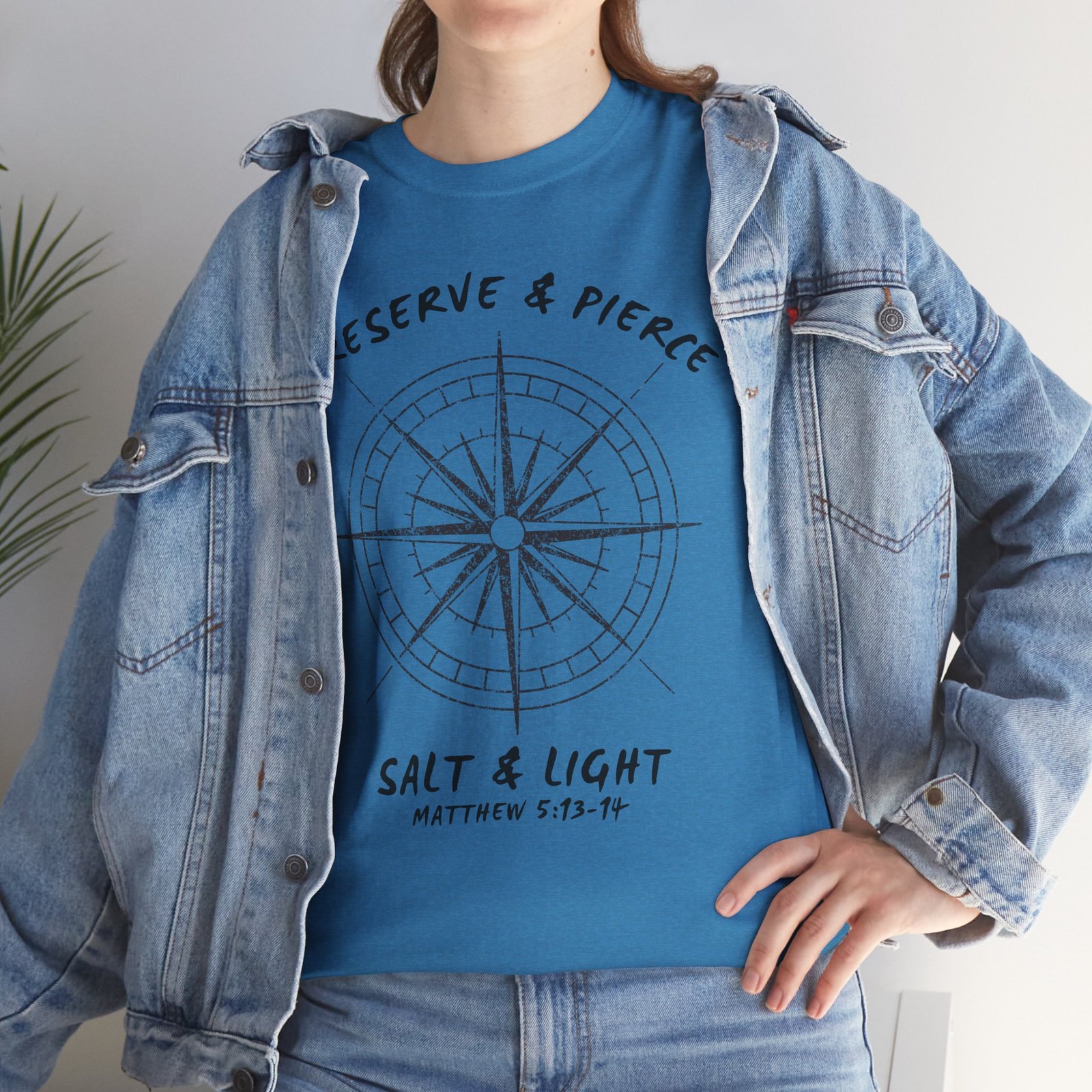 Compass Graphic Tee — "Salt and Light" Inspirational Christian T-Shirt - Image 81