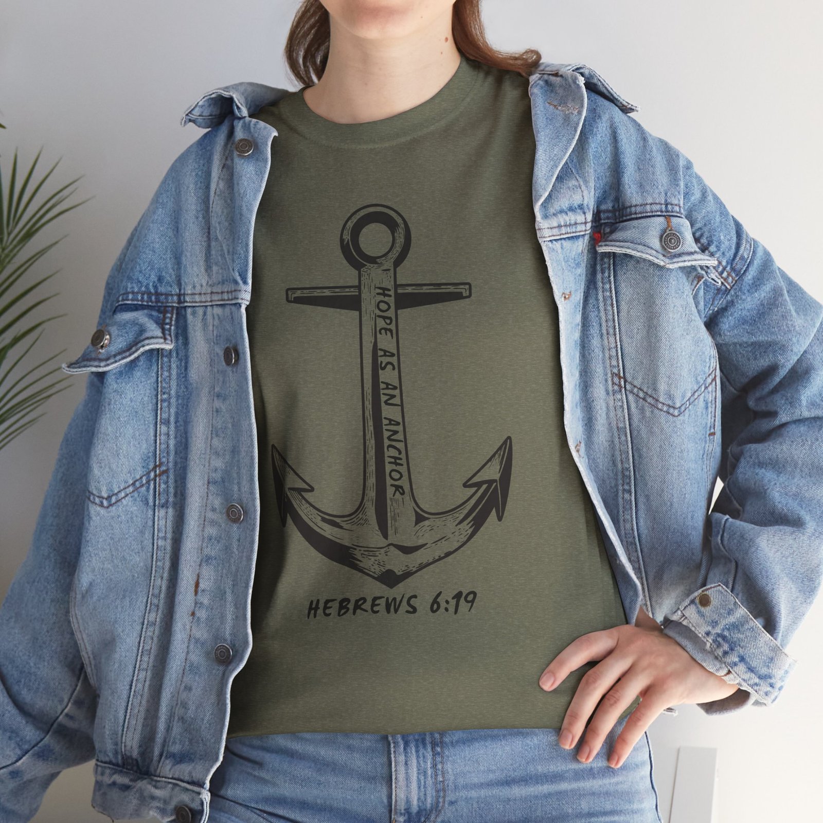 Anchor Faith T-Shirt – Hebrews 6:19 Christian Nautical Tee - Image 71