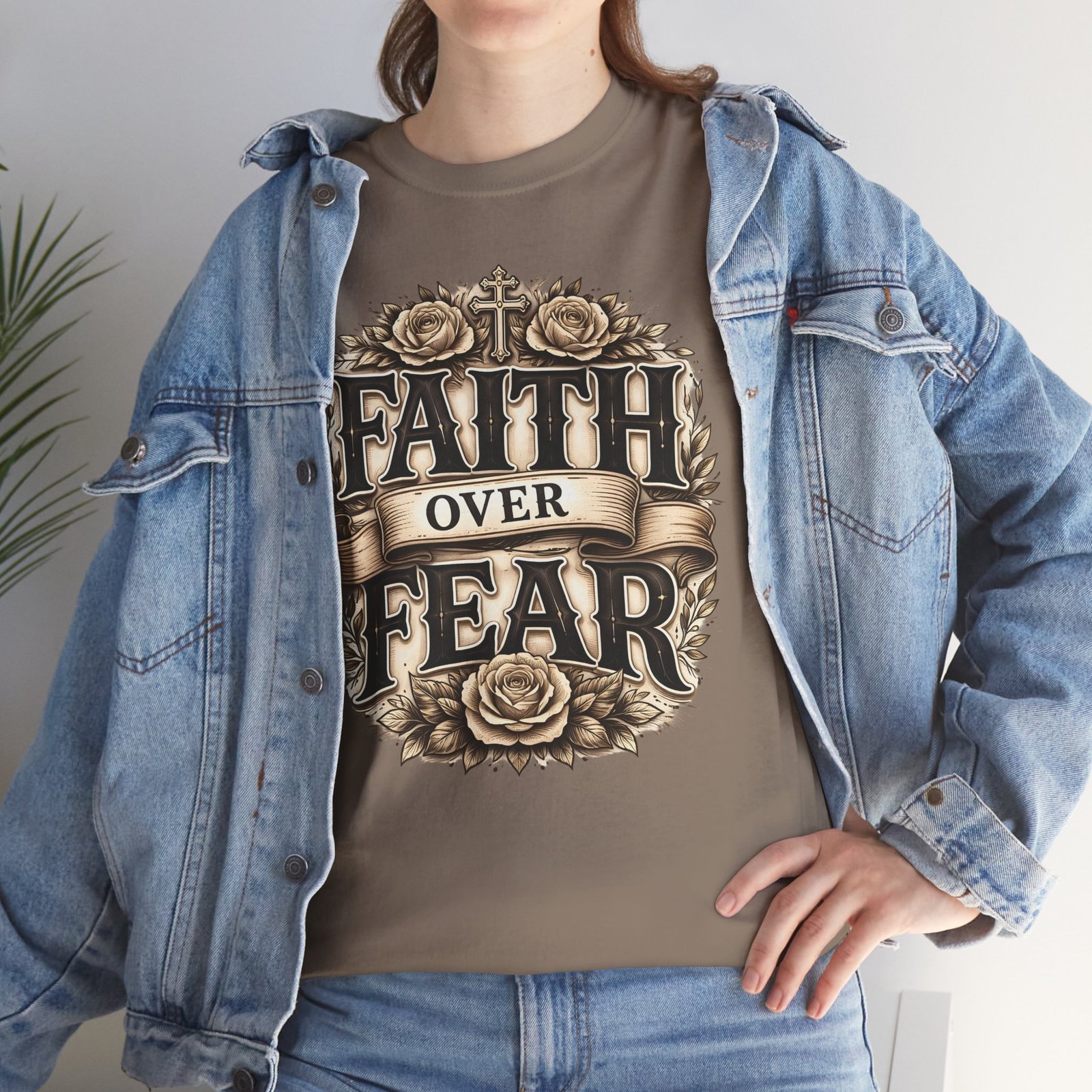 Faith Over Fear T-Shirt — Inspirational Christian Tee - Image 41